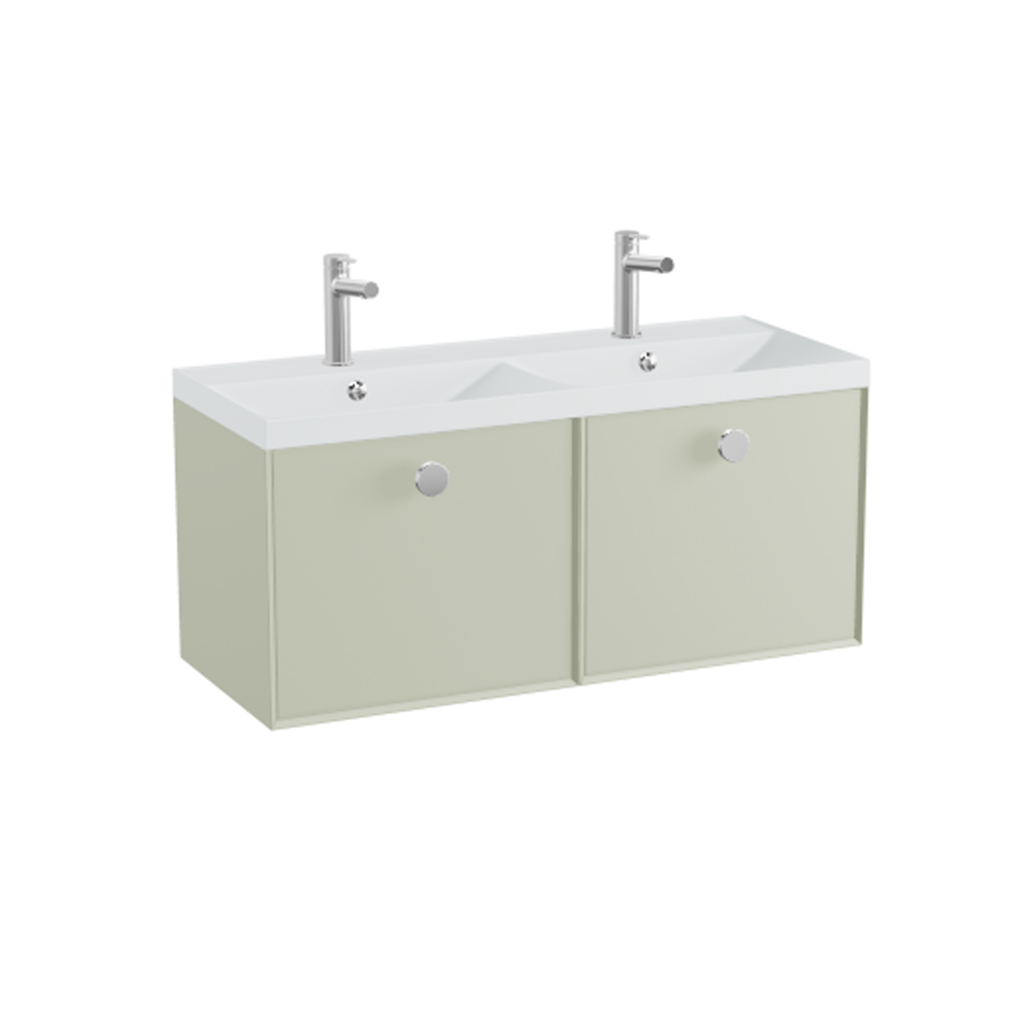 Vado Safari 1000mm Wall Hung Vanity Unit & Double Basin