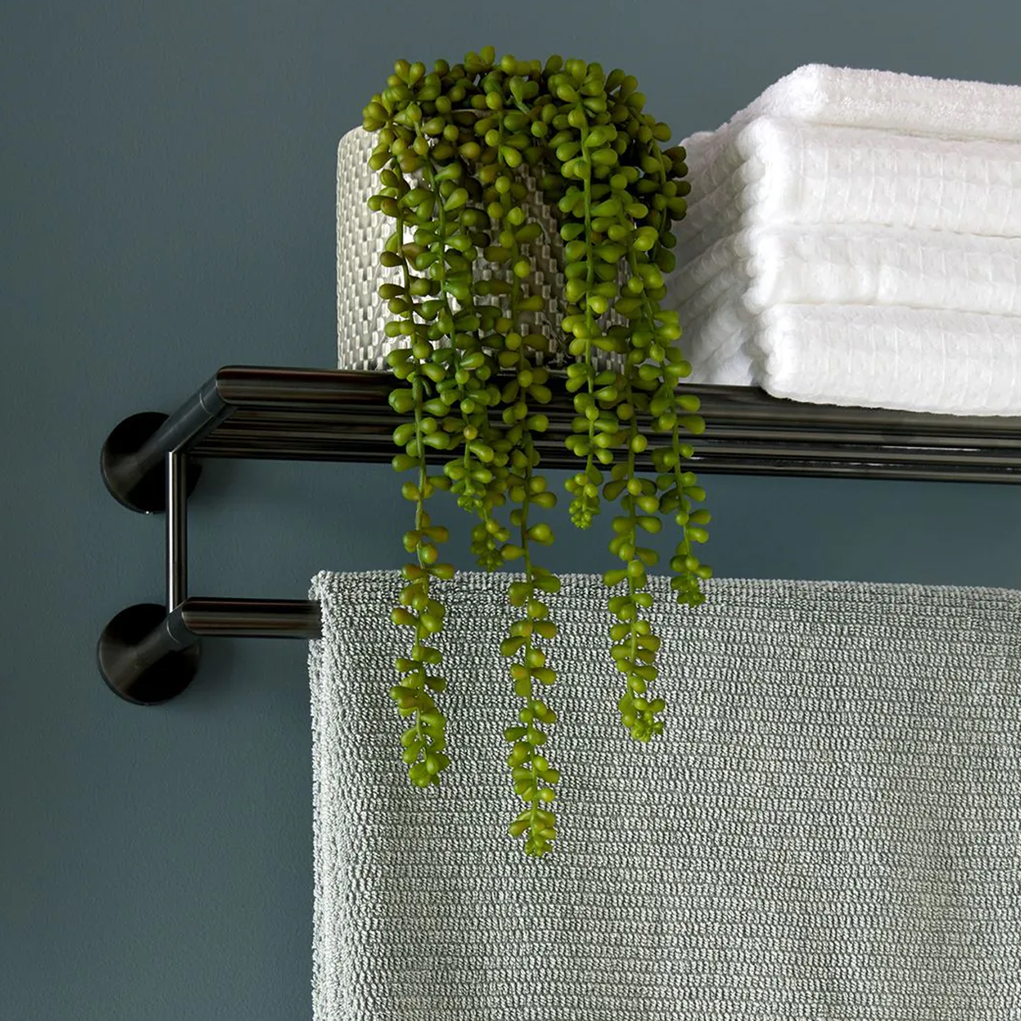 Vado Individual Spa 600mm Towel Shelf with Rail