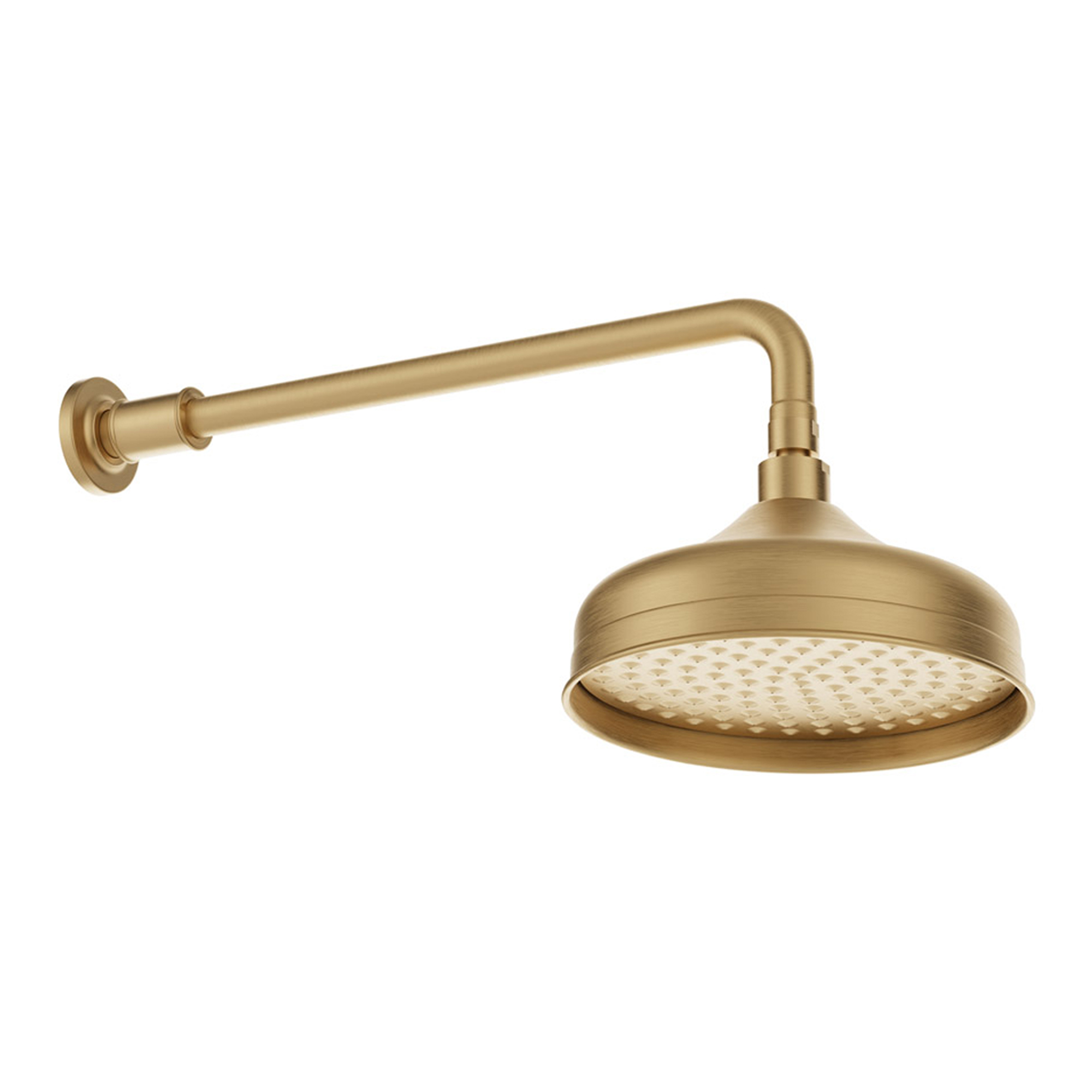Booth & Co Axbridge Traditional Wall Mounted Round 200mm Shower Head & Arm
