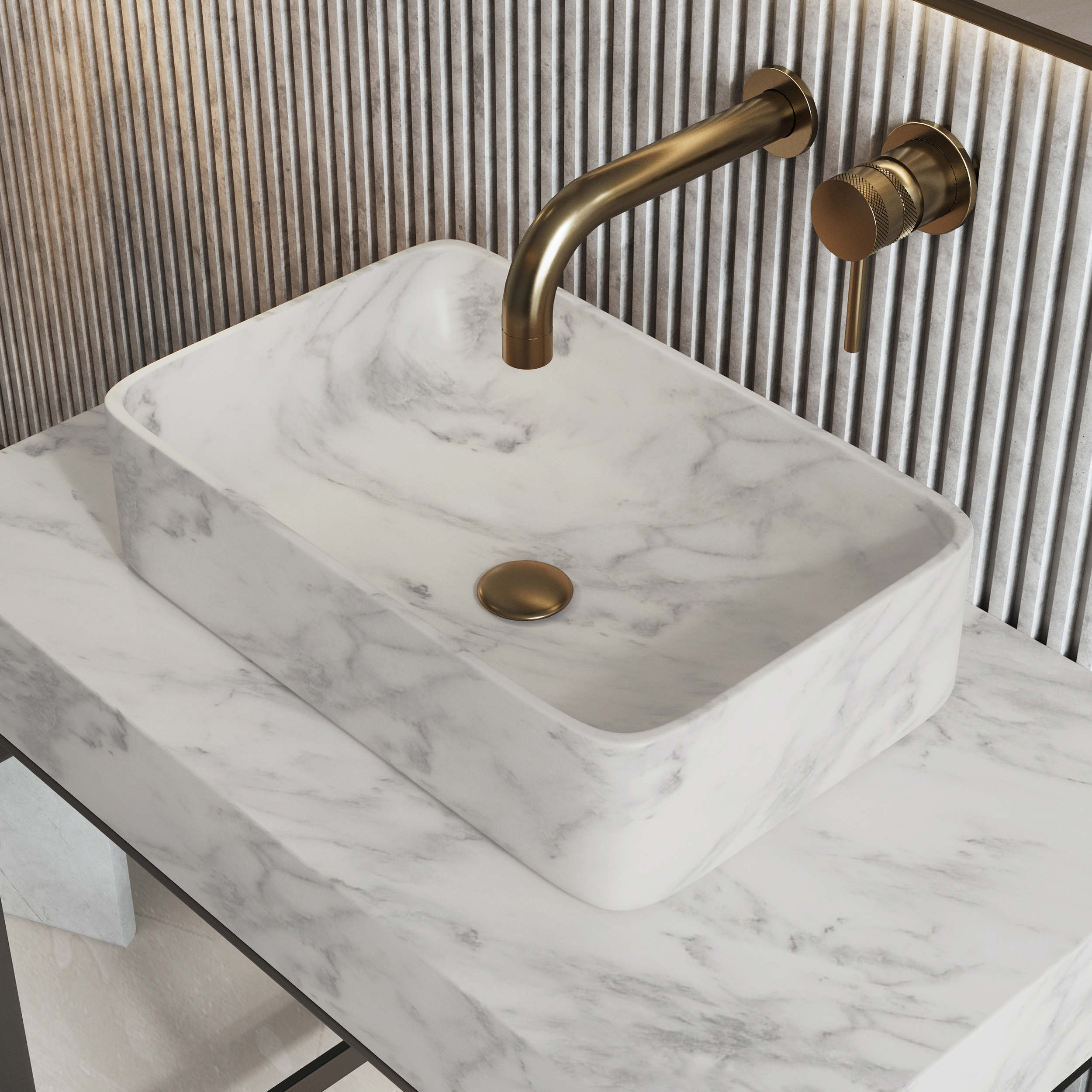 Harbour Tuscany 420mm Marble Countertop Basin