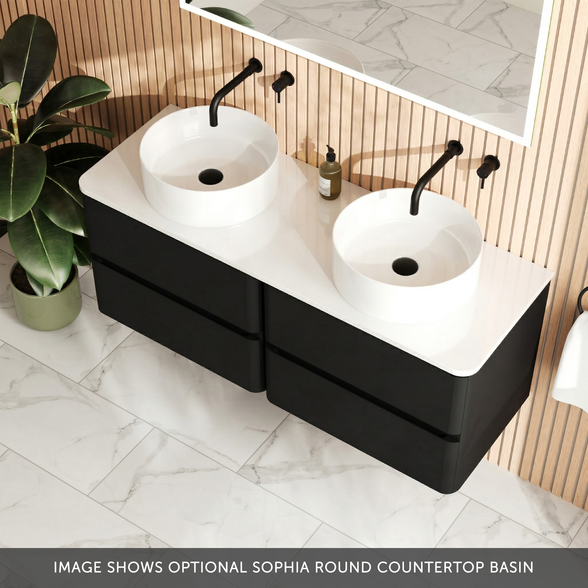 Drench Origin 1200mm Wall Mounted Vanity Unit & Countertop