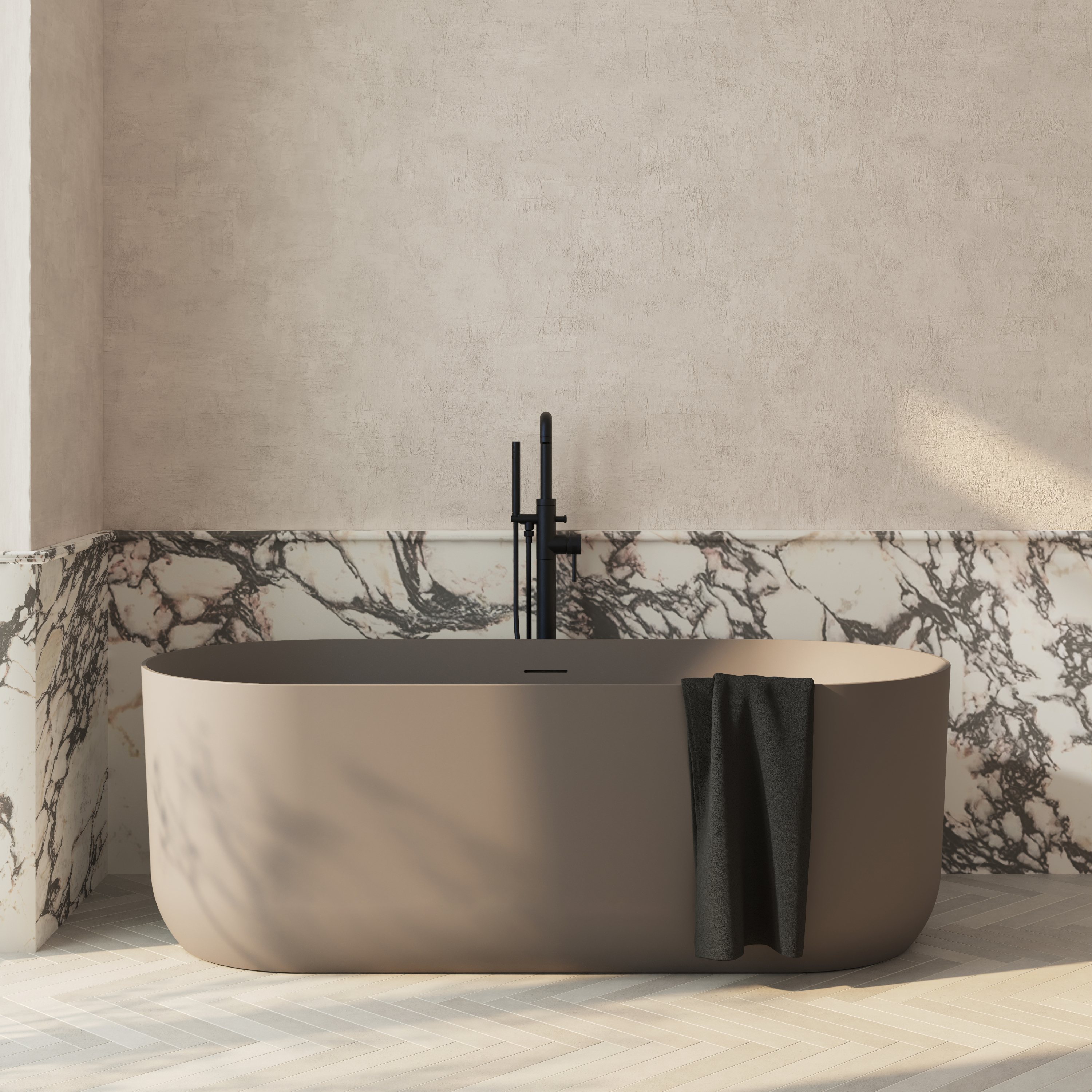 Dune Oval Freestanding Acrylic Bath 1700 - x 750mm