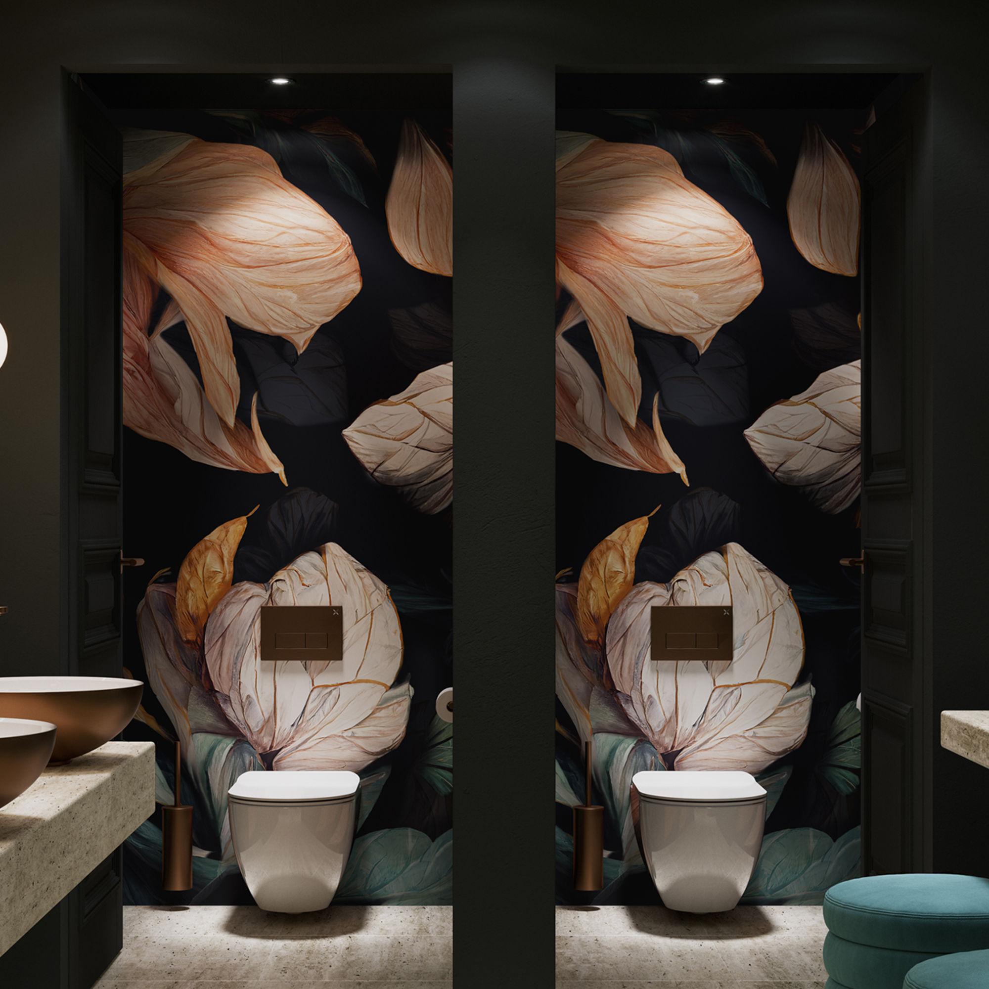Showerwall Autumn Bloom Acrylic Pack Bathroom Wall Panel