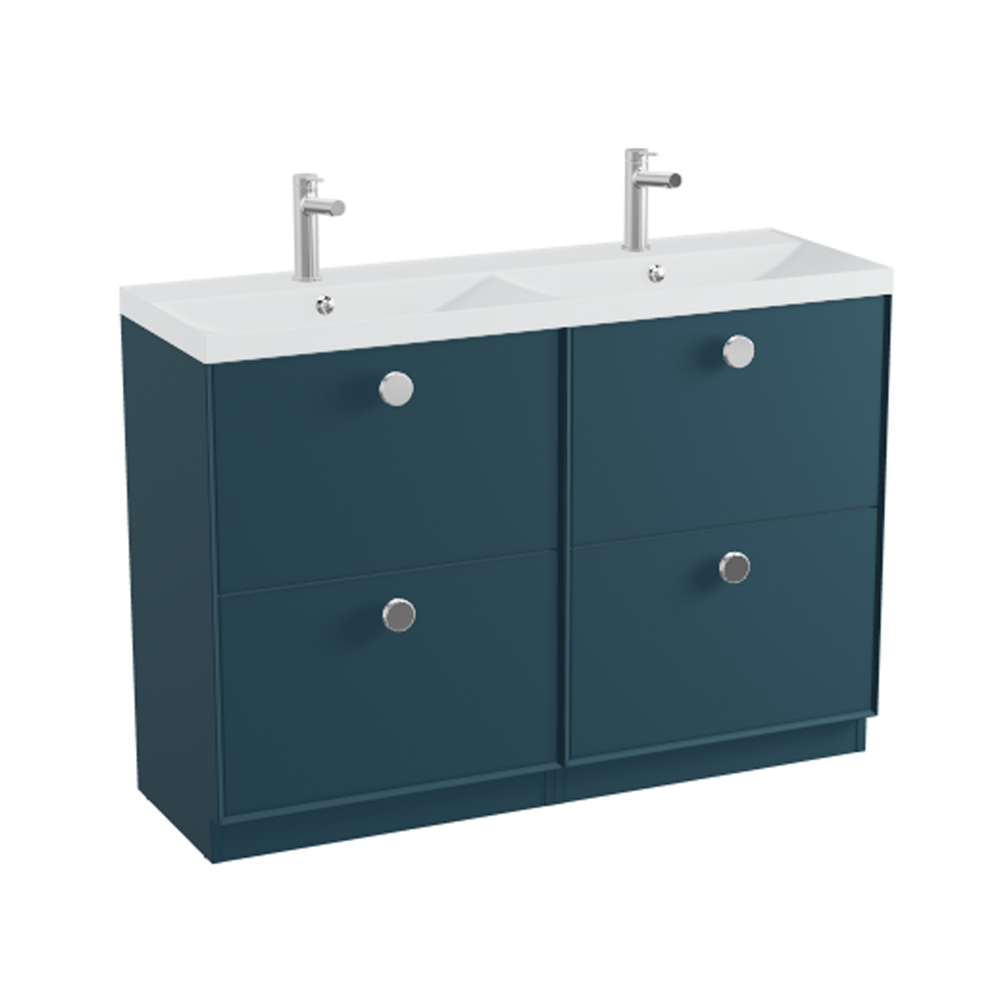 Vado Safari 1200mm Floorstanding Vanity Unit & Double Basin