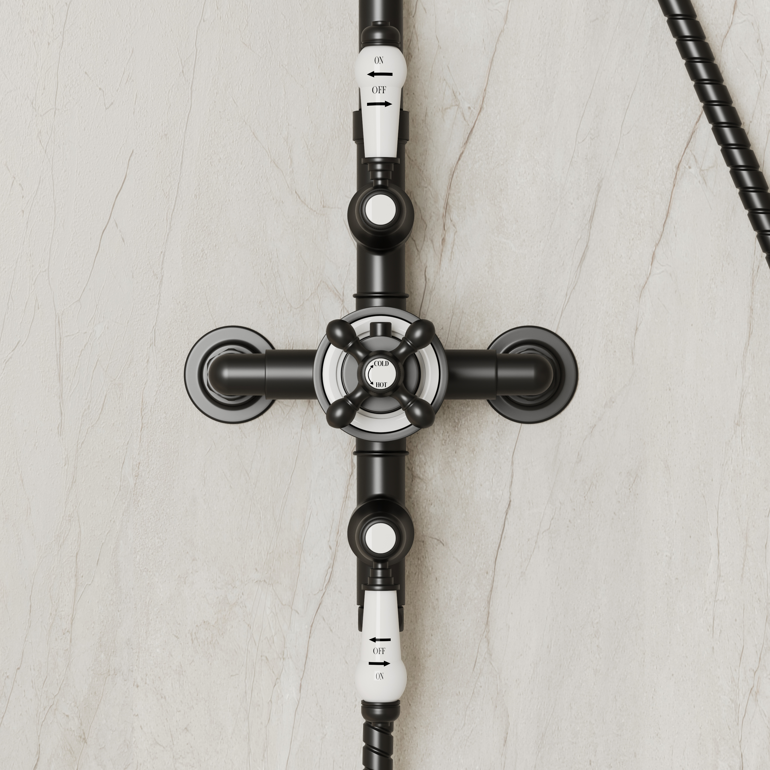 Butler & Rose Eliza Traditional 2 Outlet Exposed Shower Kit