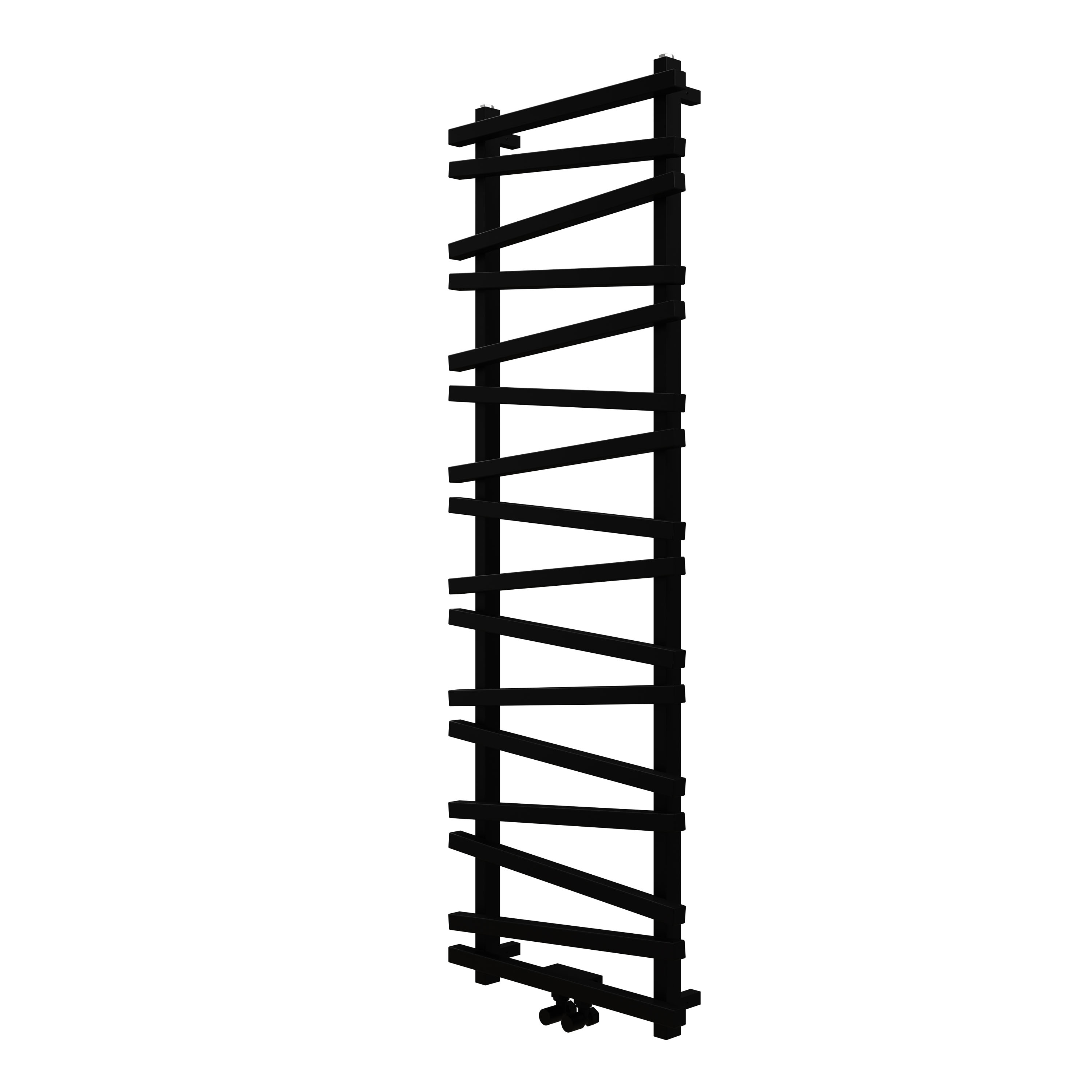 Carisa Vivek Angled Designer Aluminium Heated Towel Rail