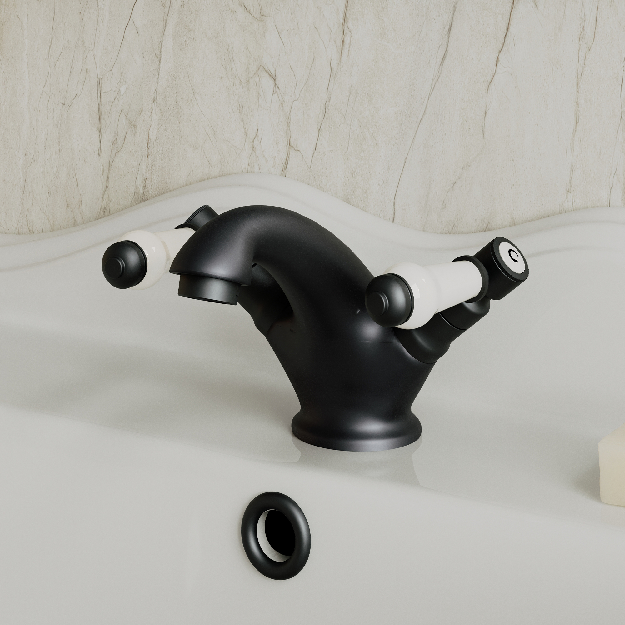 Butler & Rose Eliza Lever Mono Basin Mixer Tap & Waste
