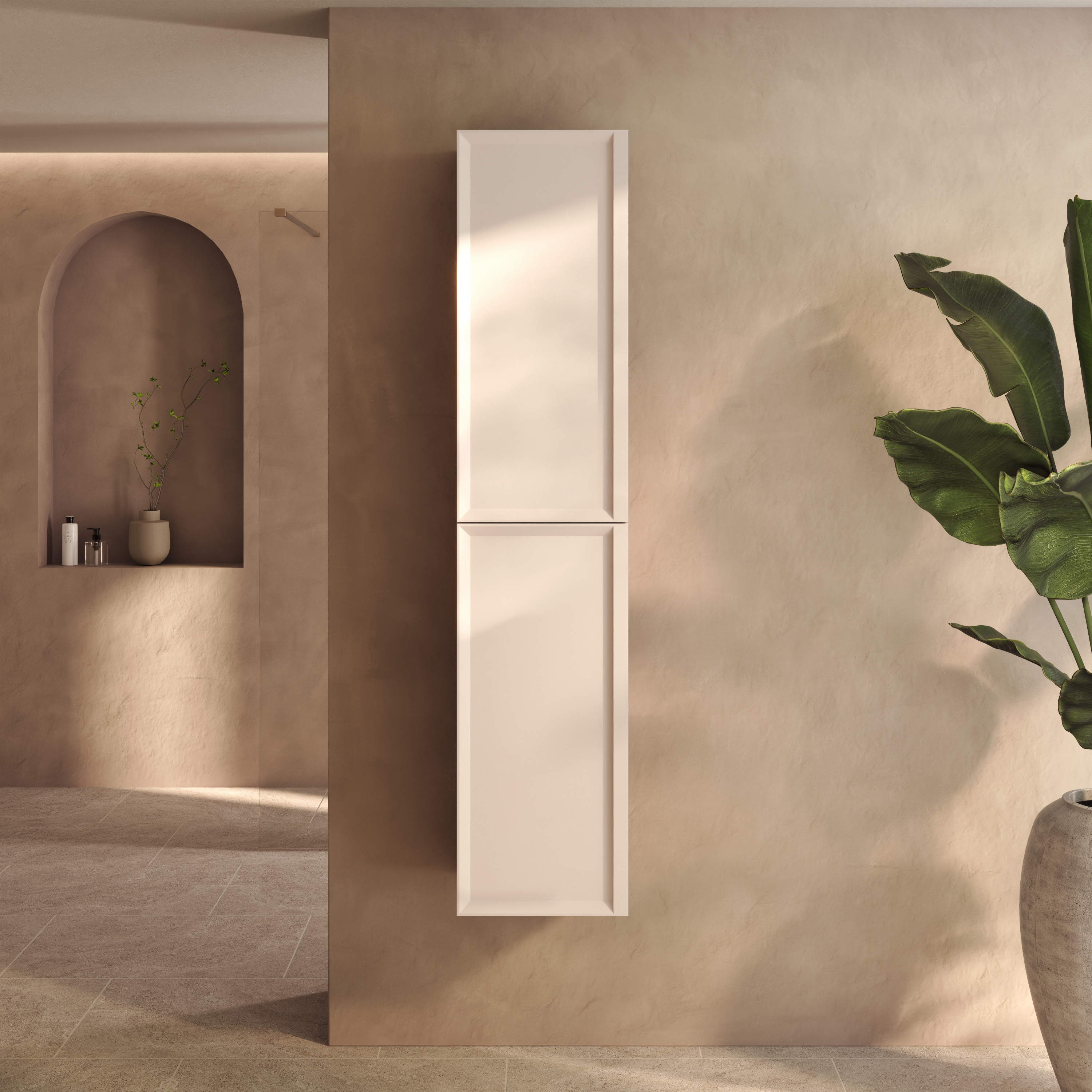 Aura 1600mm Tall Wall Mounted Storage Unit