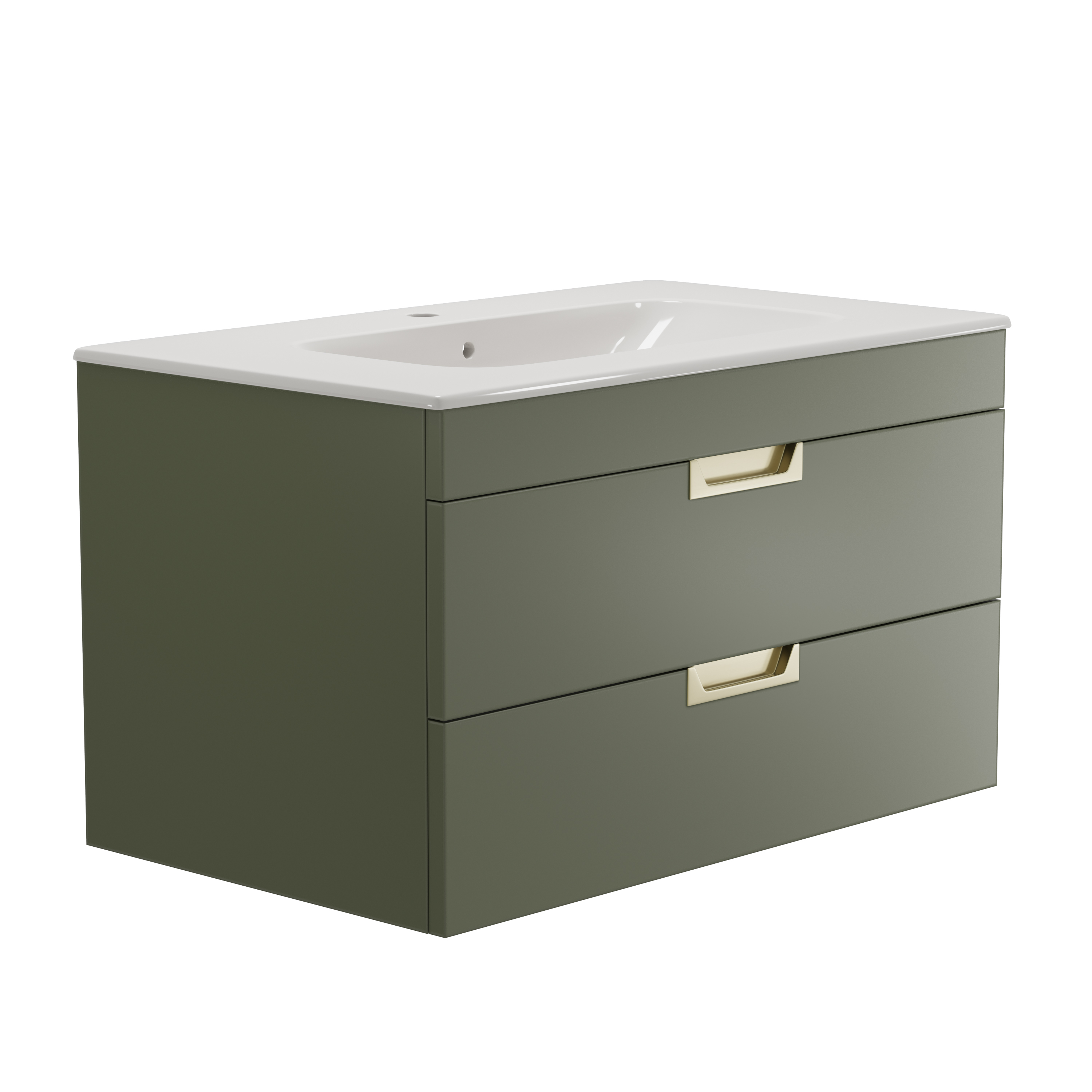 Isla 800mm Wall Hung Vanity Unit & Basin
