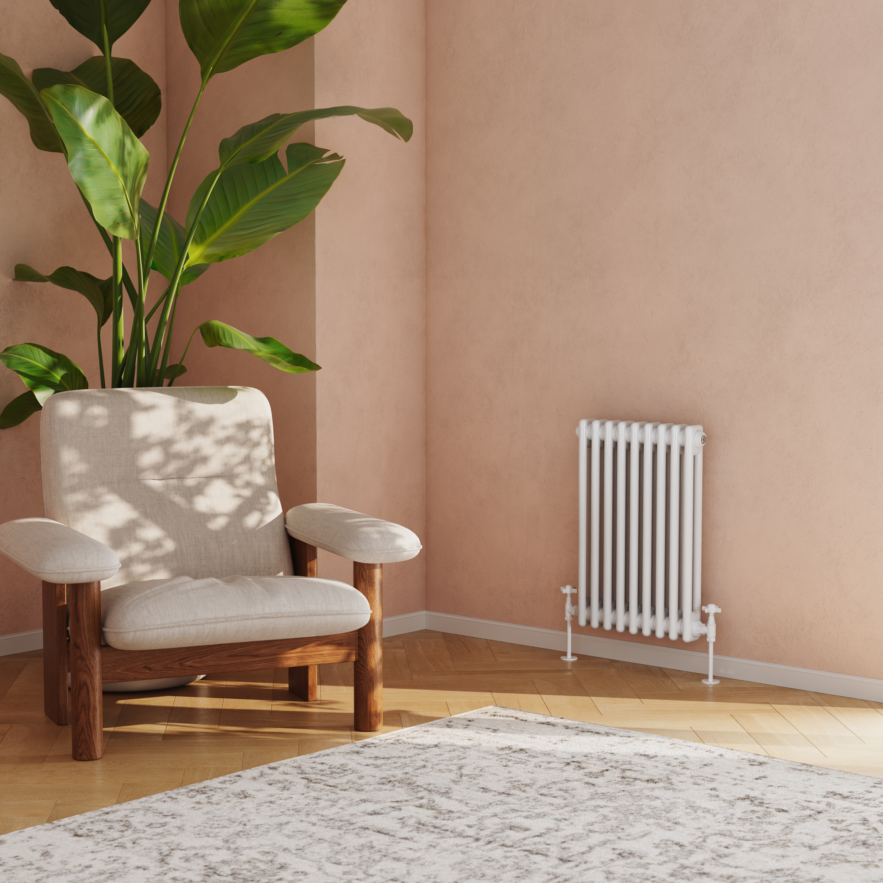 Toasty Ardleigh White Horizontal Column Radiator