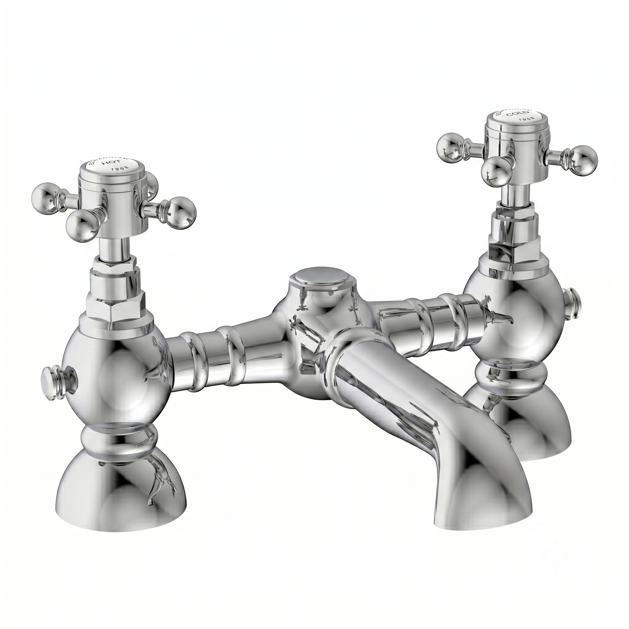 Butler & Rose Eliza Crosshead Deck Mounted Bath Filler Tap