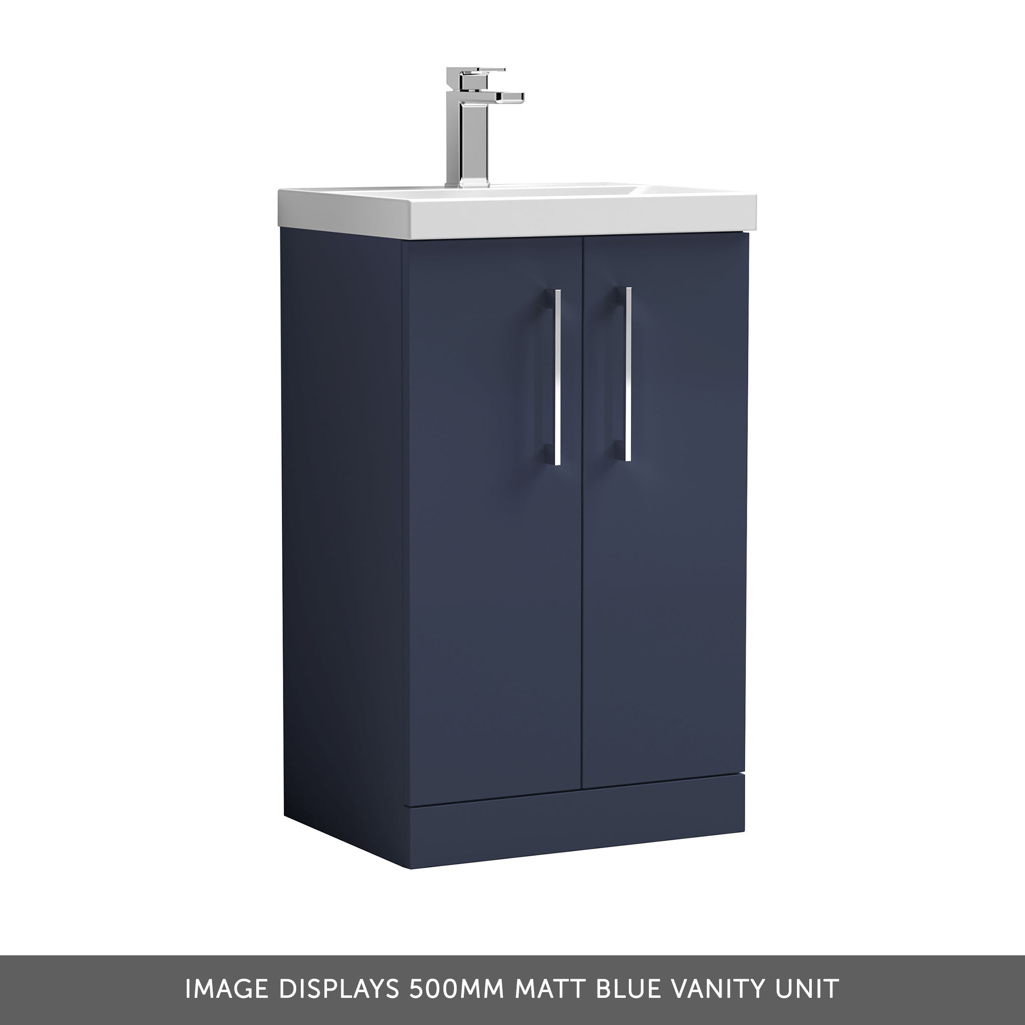 Erin 1000mm 2 Door Combination Basin & Toilet Unit