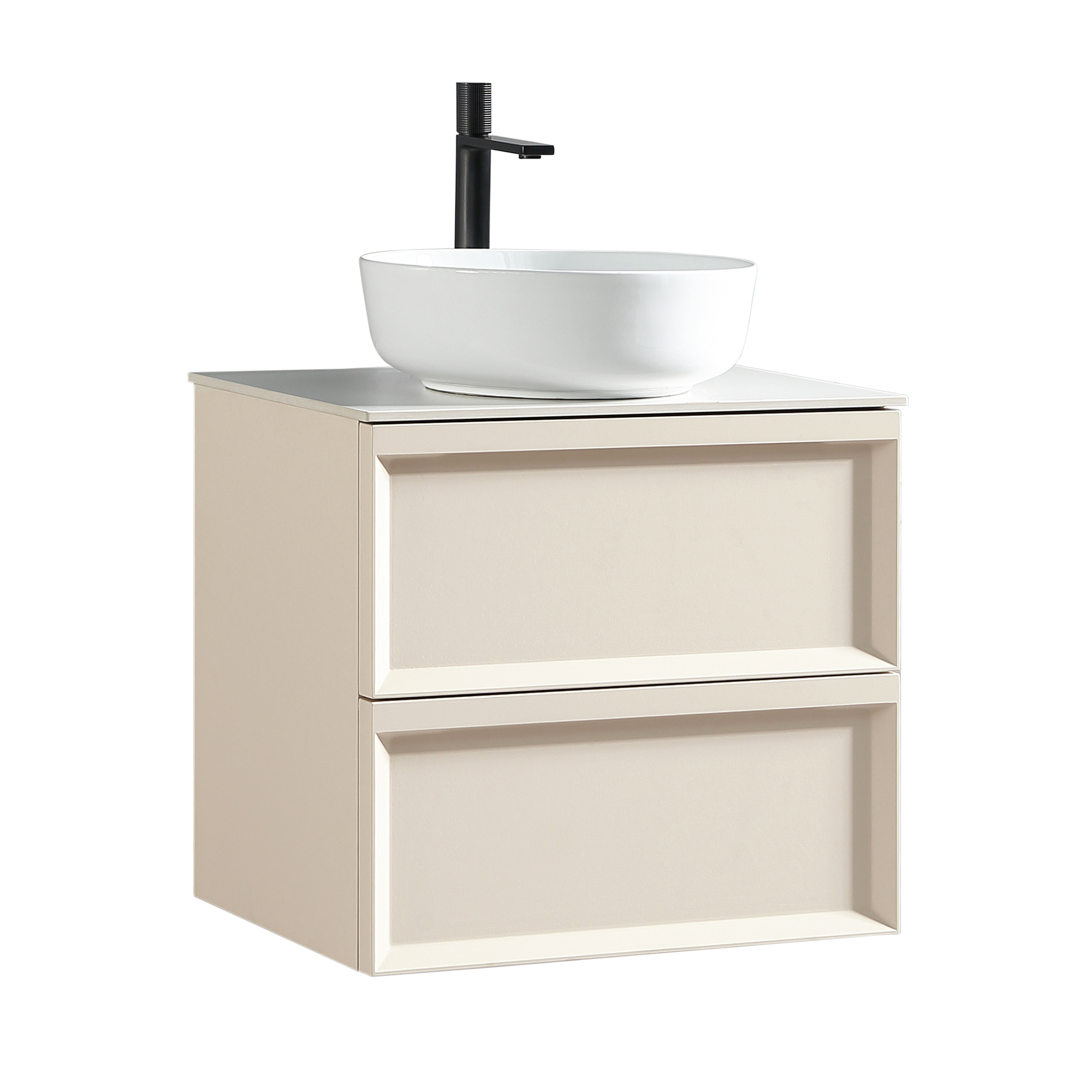 Aura 600mm Wall Mounted Vanity Unit & Sintered Stone Countertop