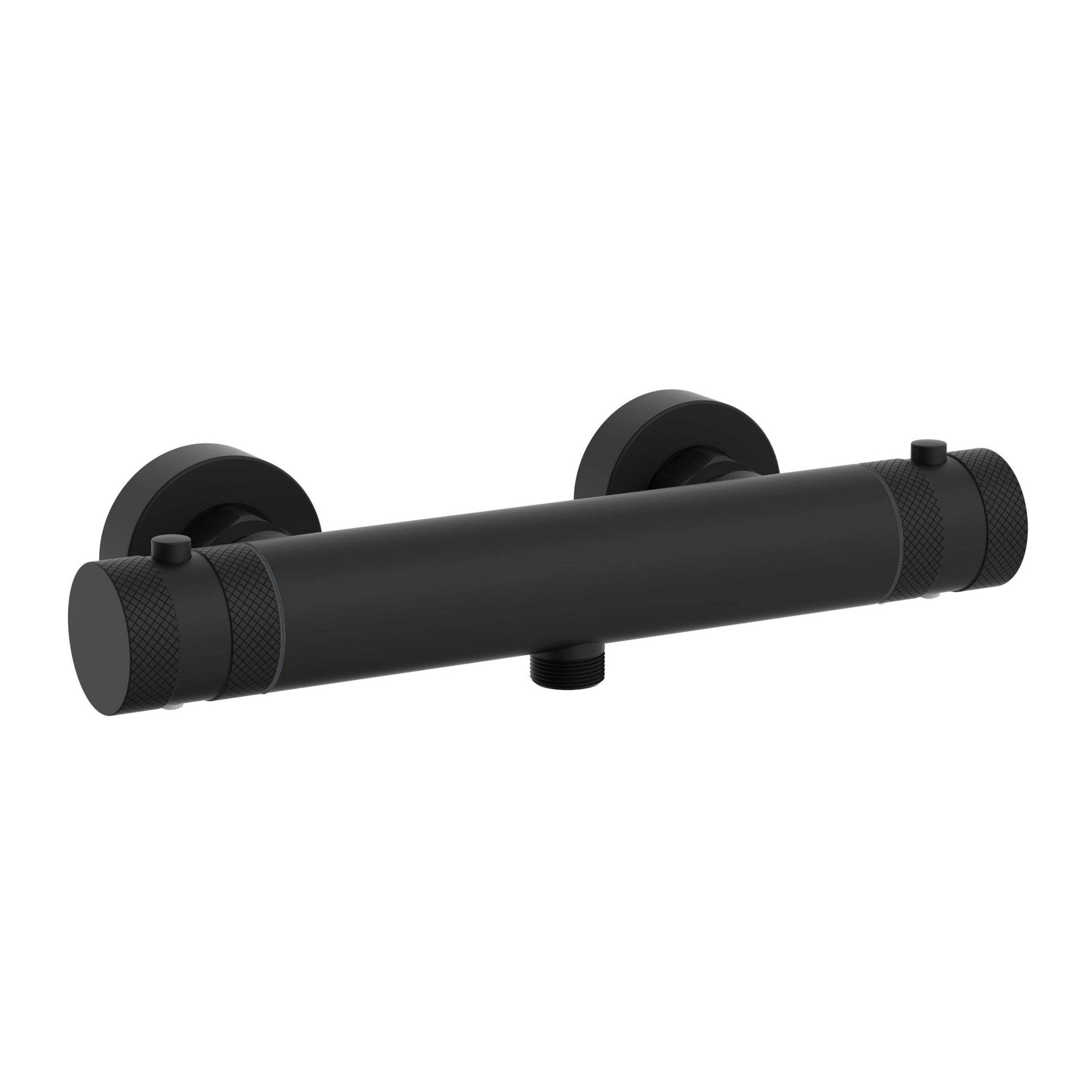 Core 1 Outlet Exposed Thermostatic Bar Valve & Fluted Slide Rail Shower Kit