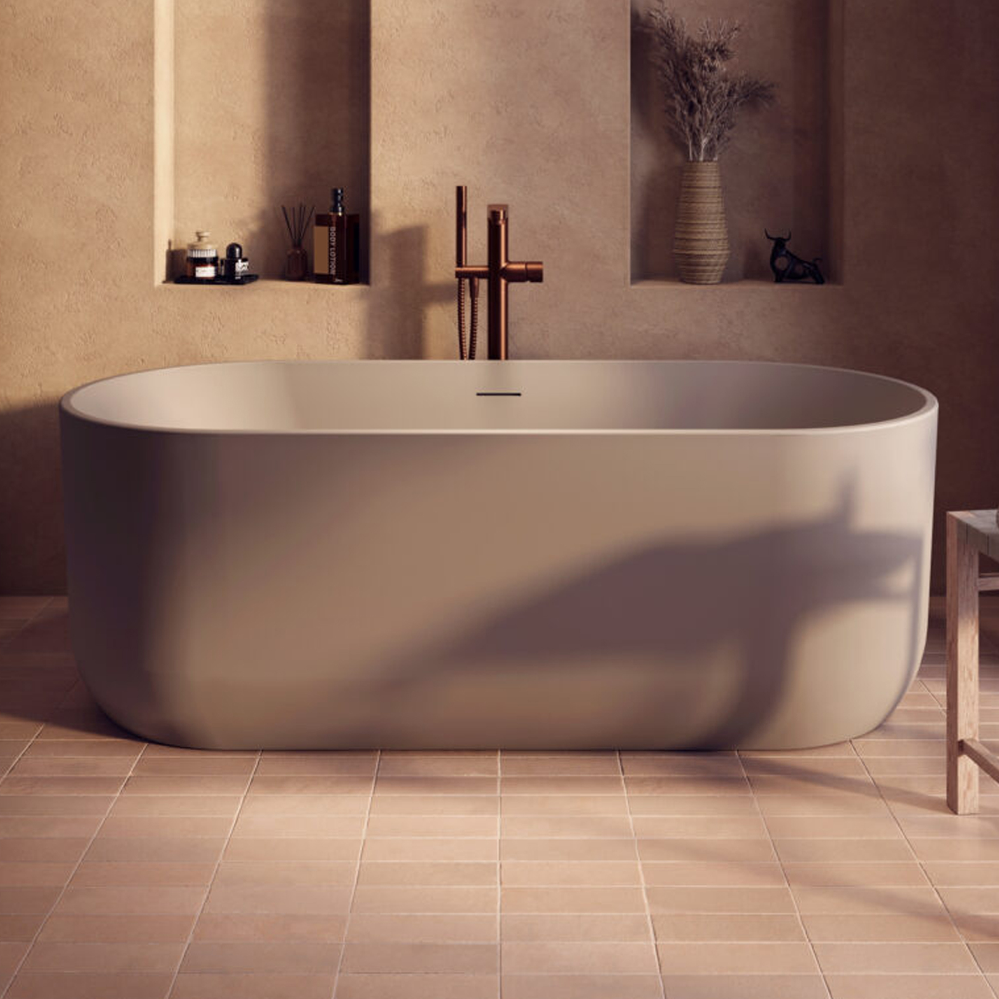 Dune Oval Freestanding Acrylic Bath 1700 - x 750mm