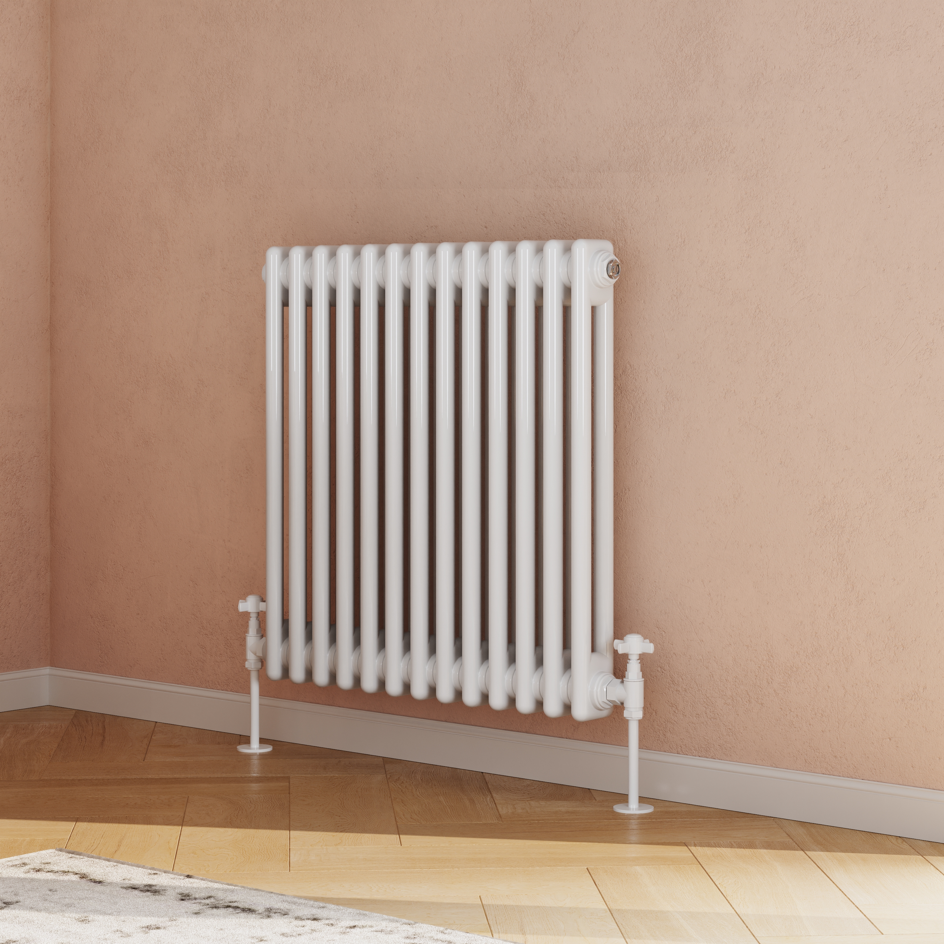 Toasty Ardleigh White Horizontal Column Radiator