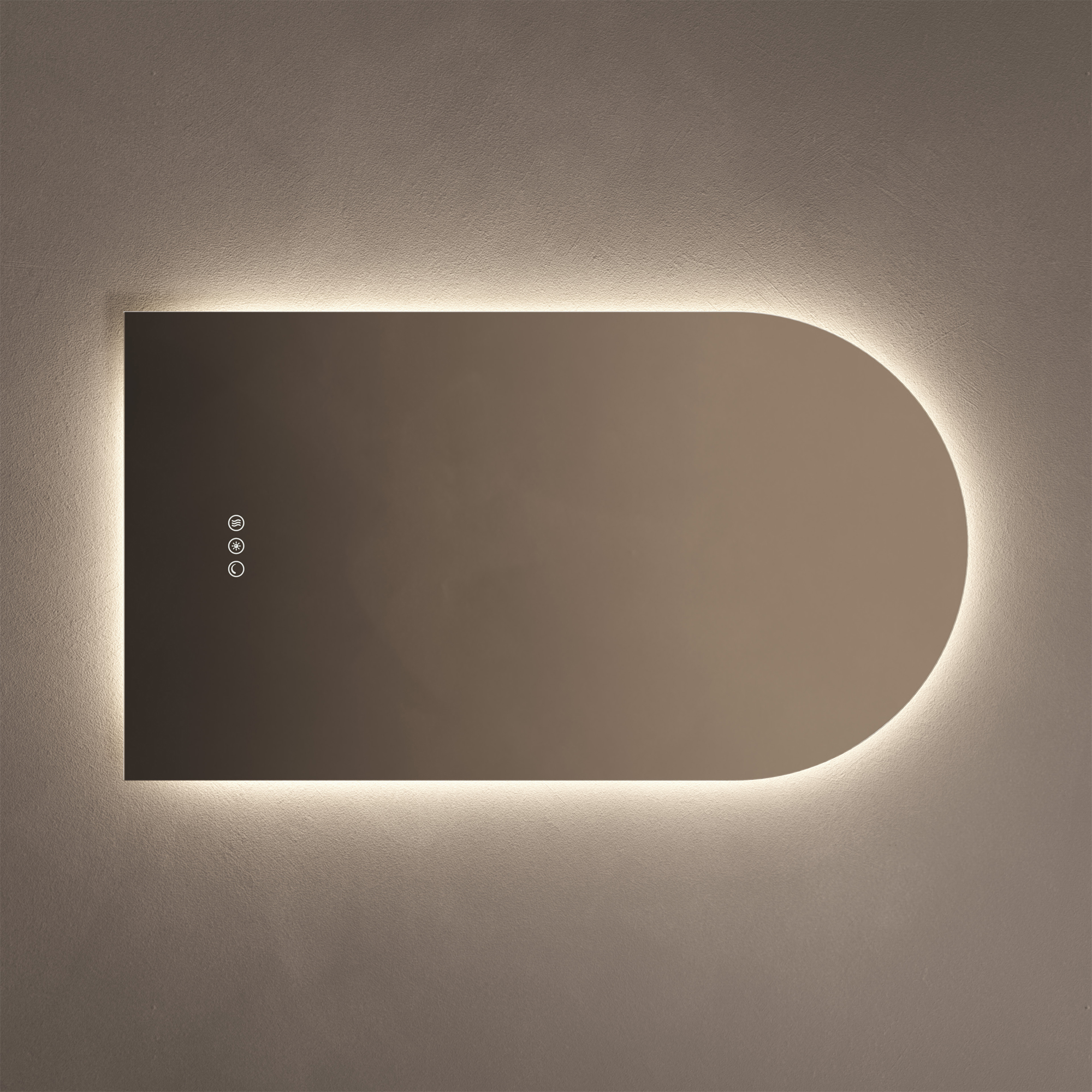 Origins Living Claris Arched LED Illuminated Mirror with Demister Pad & Colour Change Lights