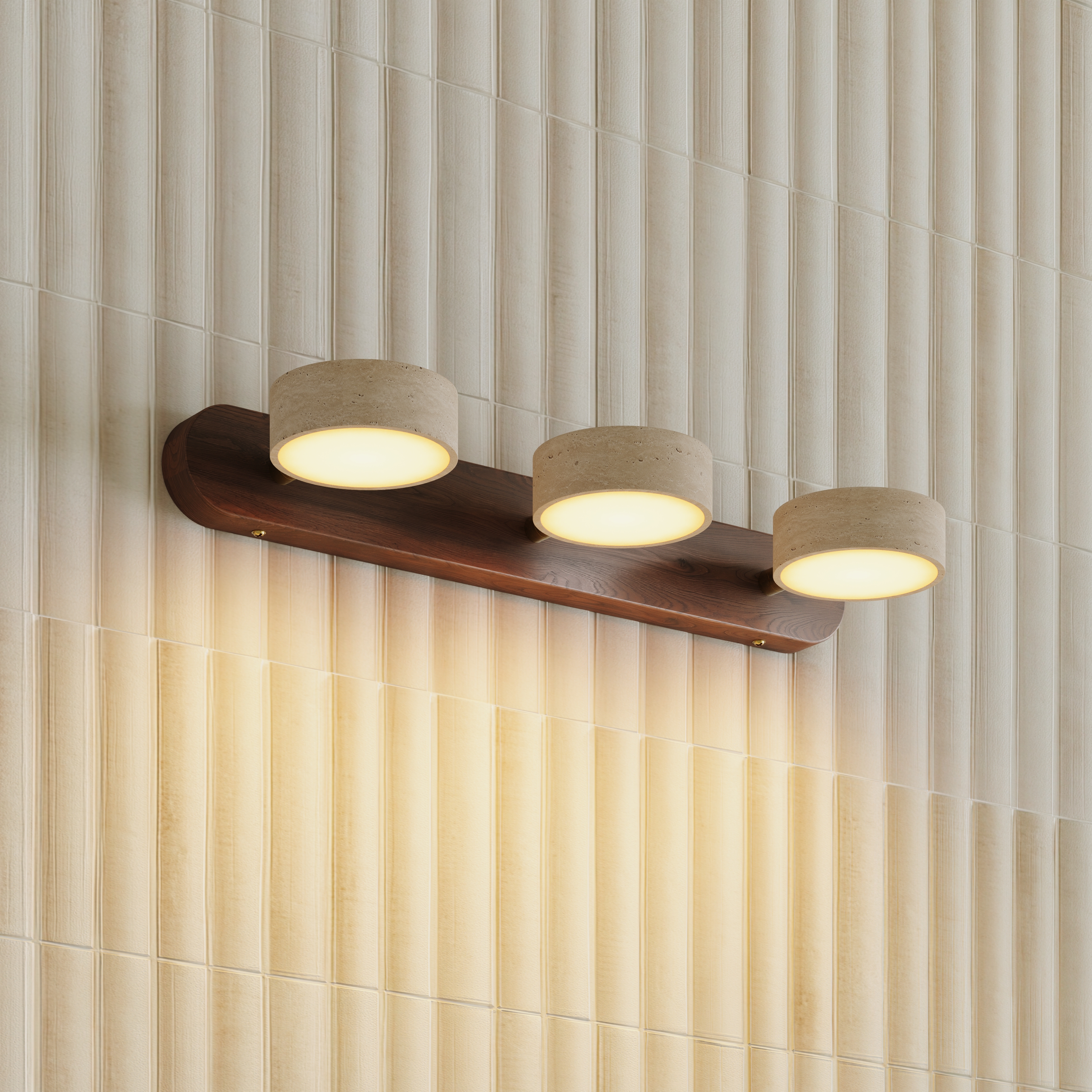 Drench Trio Stone Wall Light