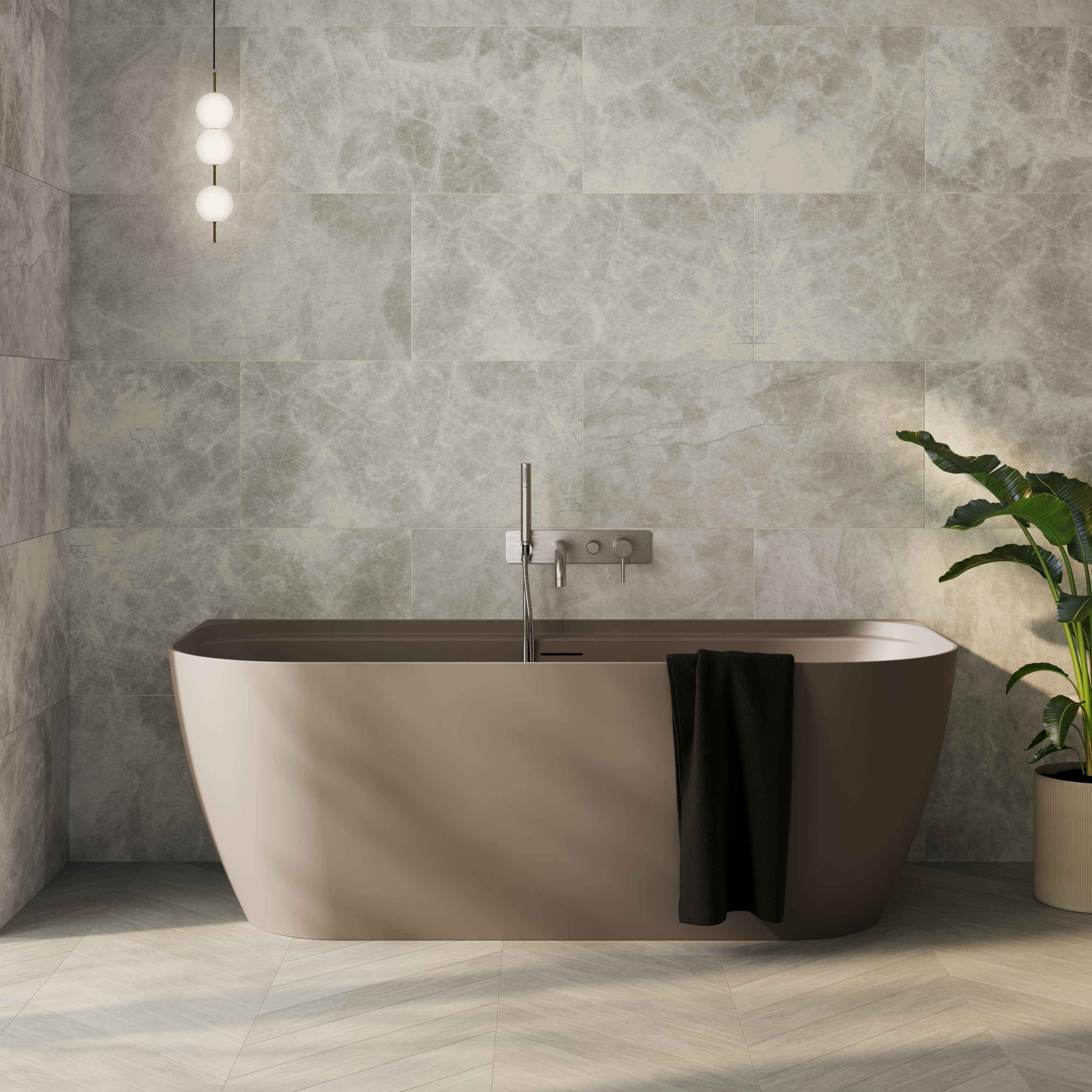 Dune Back To Wall Acrylic Bath - 1700 x 800mm