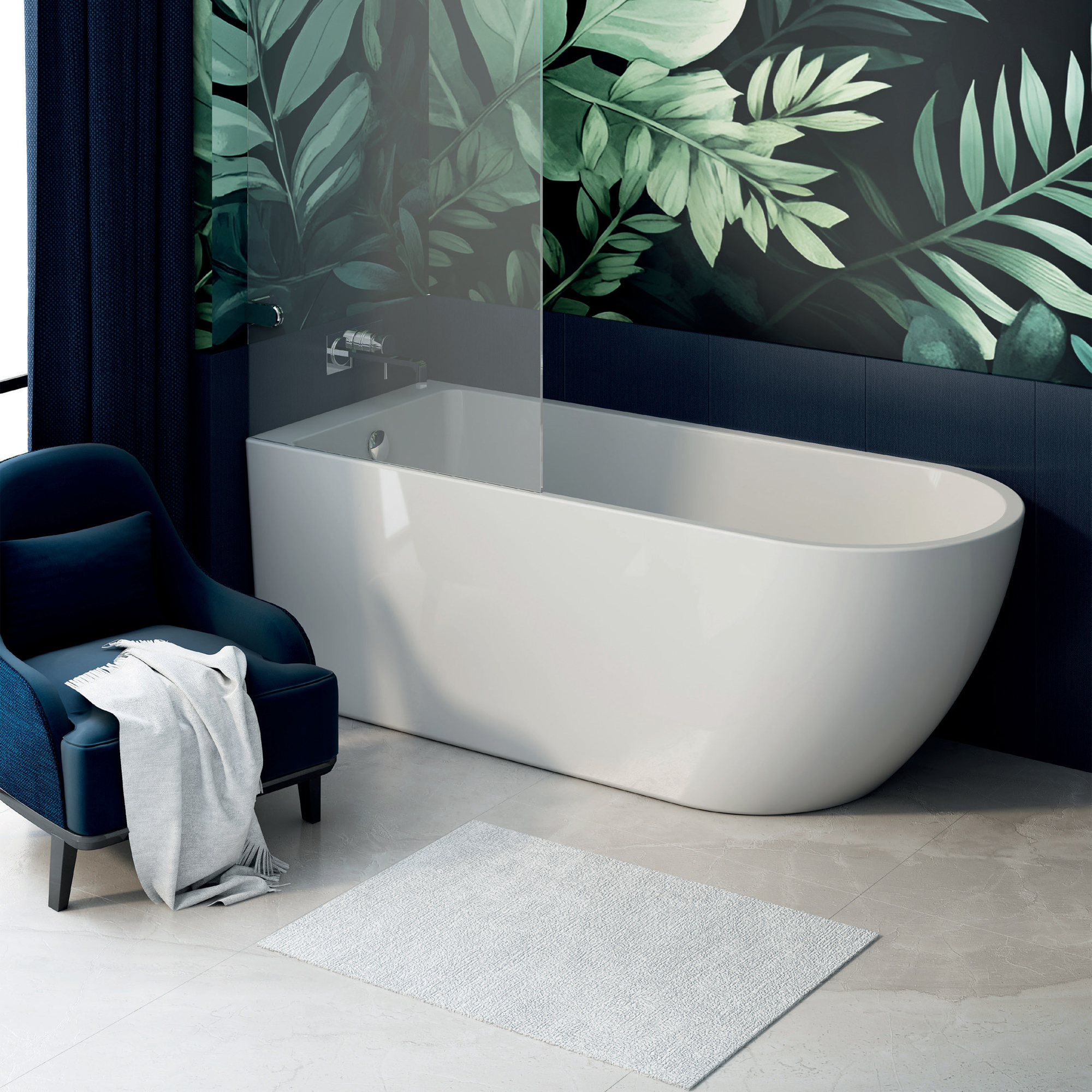 Vincent Alexander Belgravia White Freestanding Bath - 1700 x 700mm
