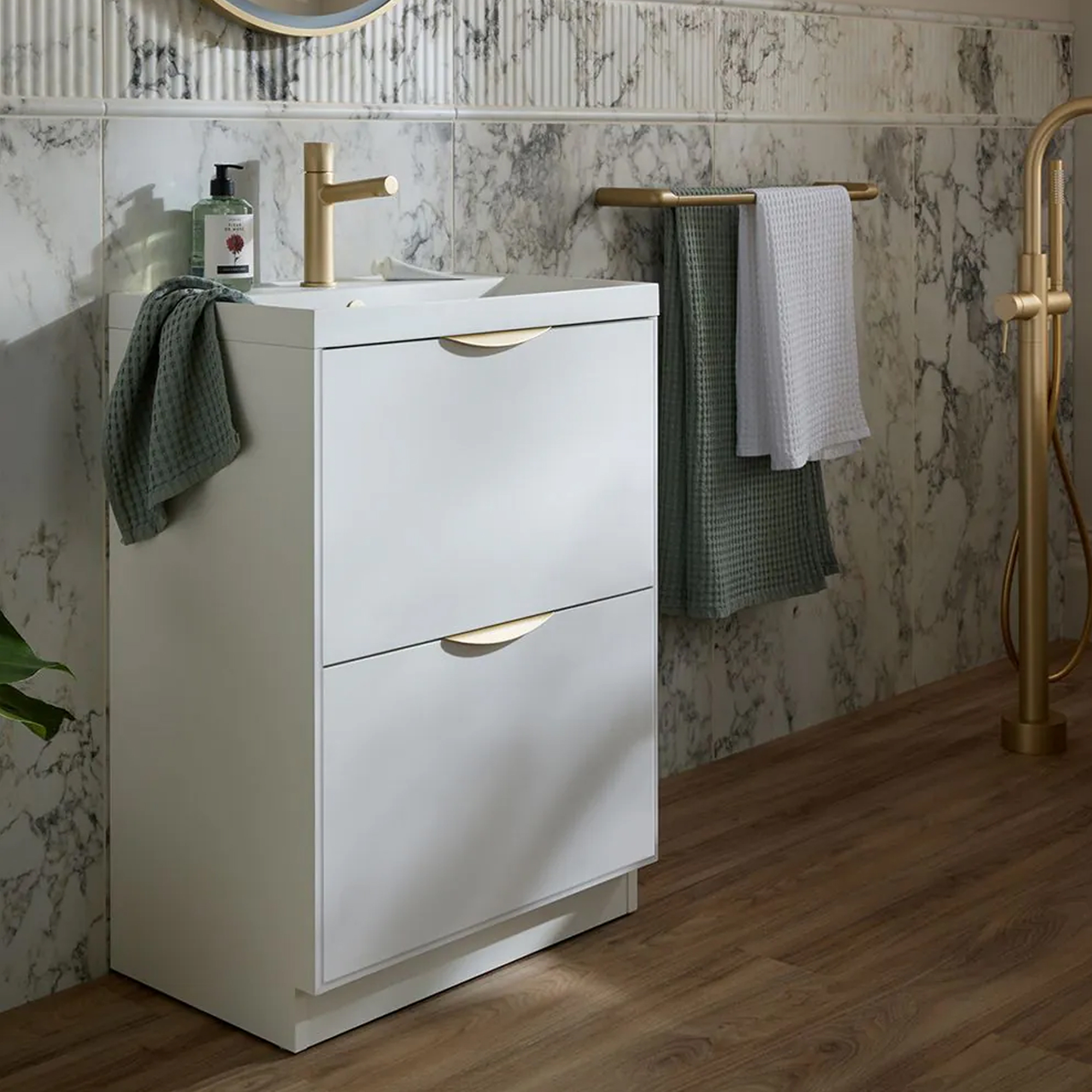Vado Safari 600mm Floorstanding Vanity Unit & Basin