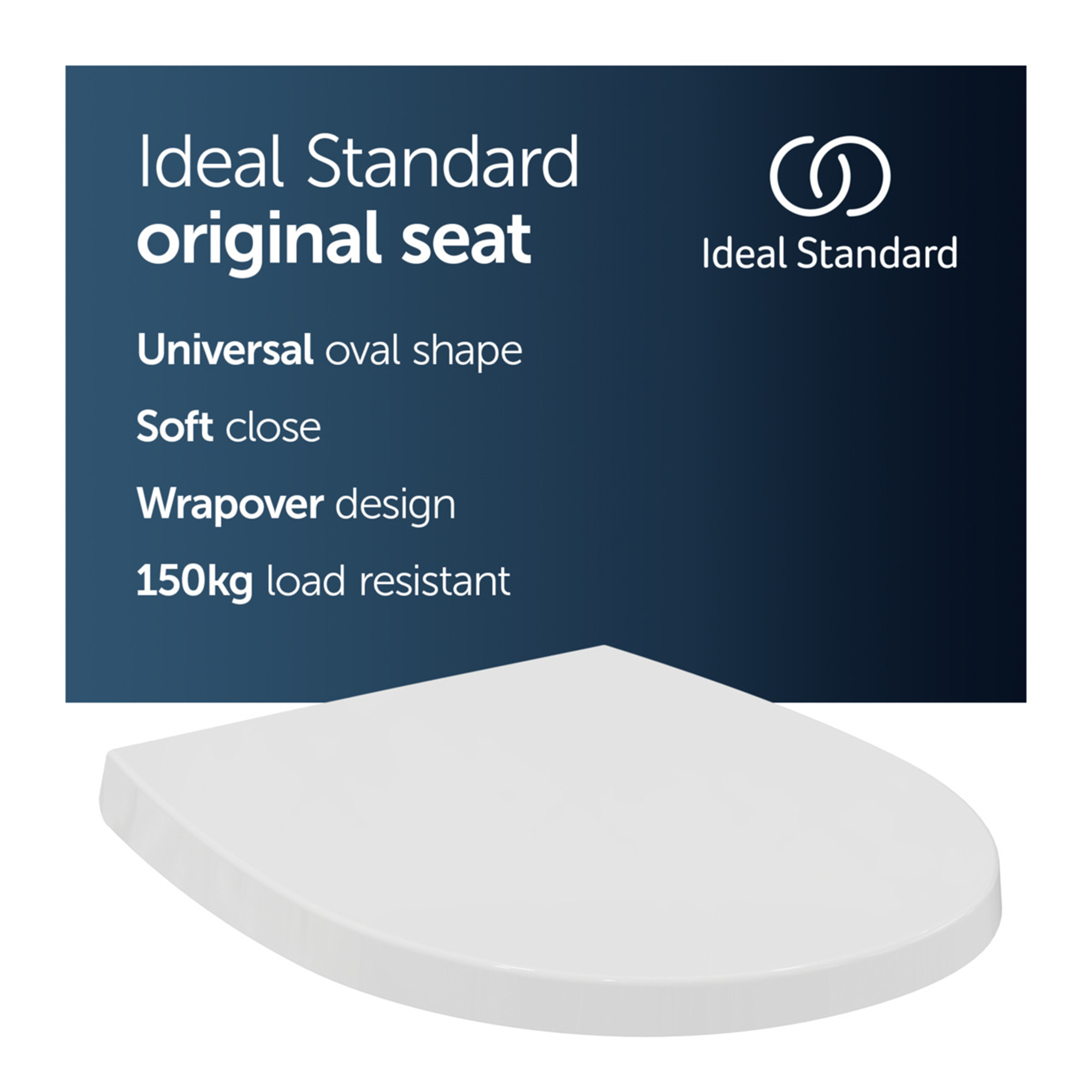 Ideal Standard Universal Wrap Over Soft Close Toilet Seat