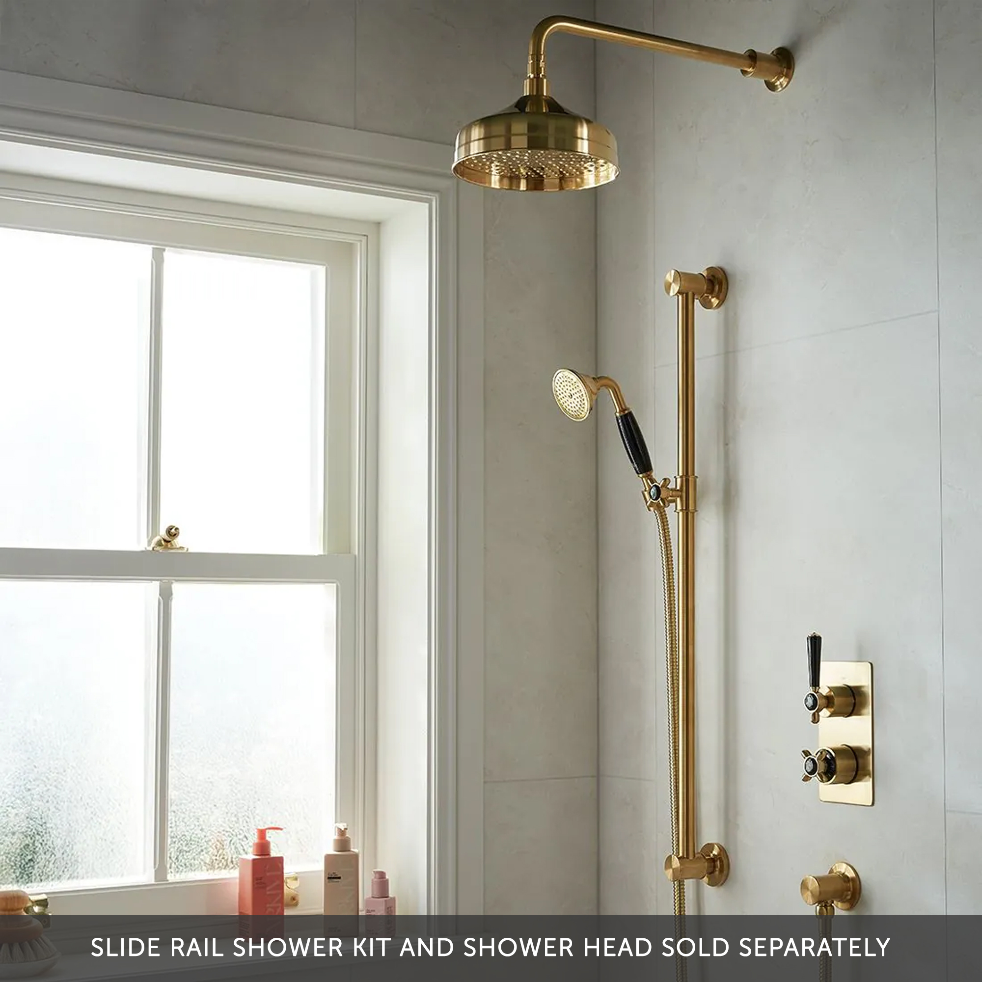 Booth & Co Axbridge Traditional 2 Outlet 2 Handle Concealed Thermostatic Shower Valve