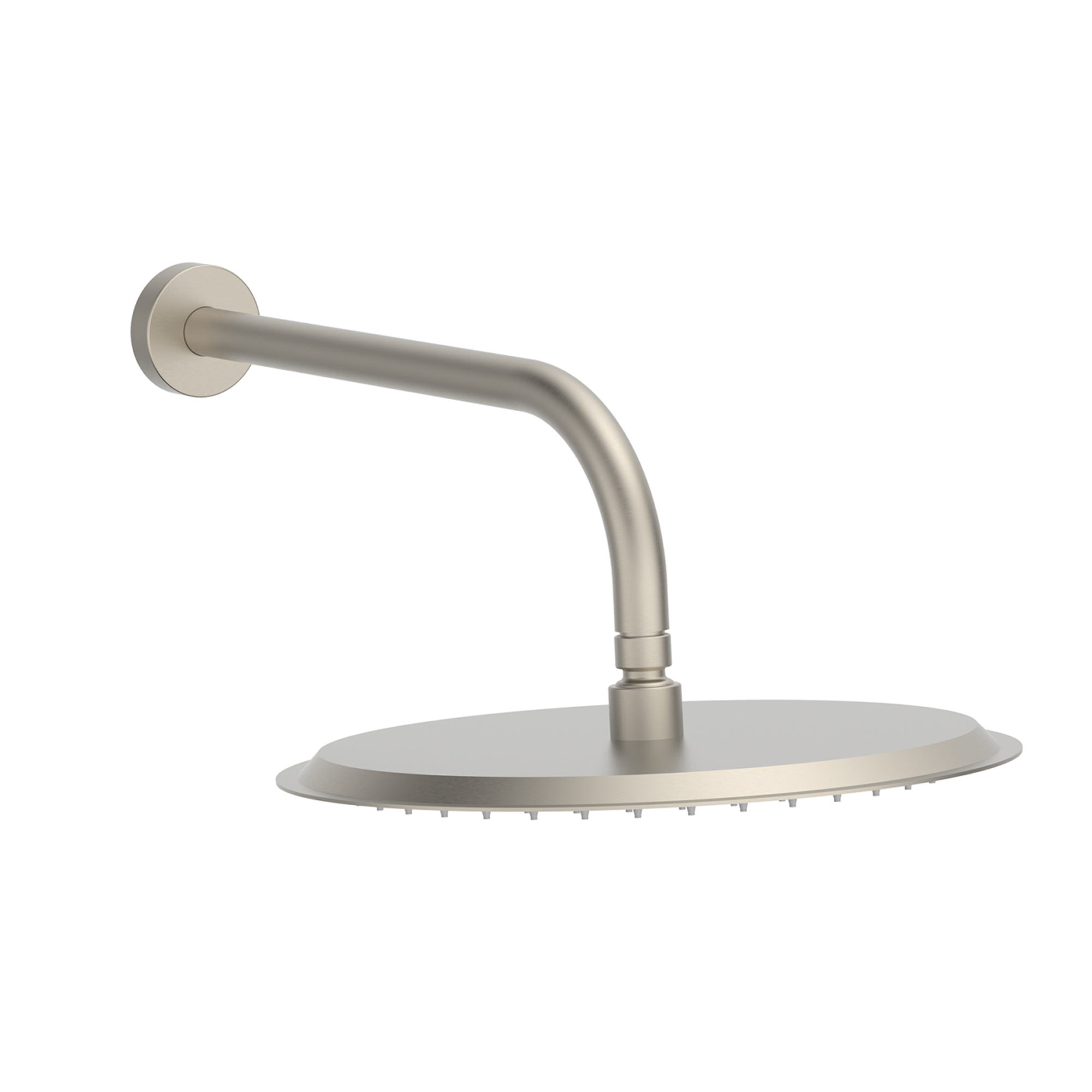 Core Round Shower Head with Wall Mounted Shower Arm