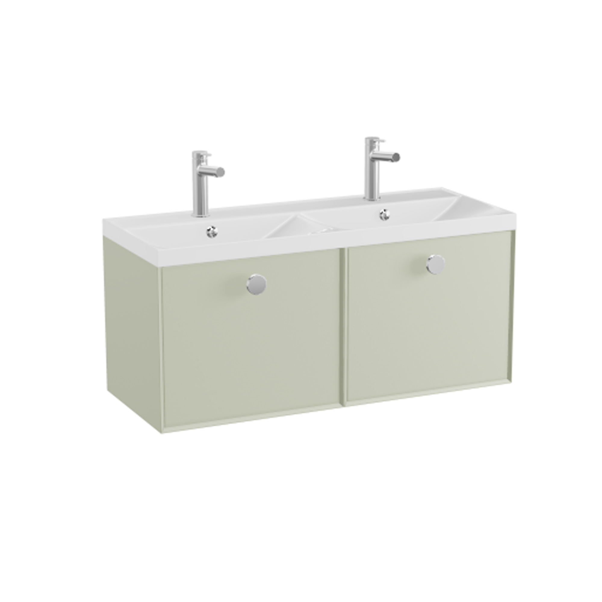Vado Safari 1000mm Wall Hung Vanity Unit & Double Basin