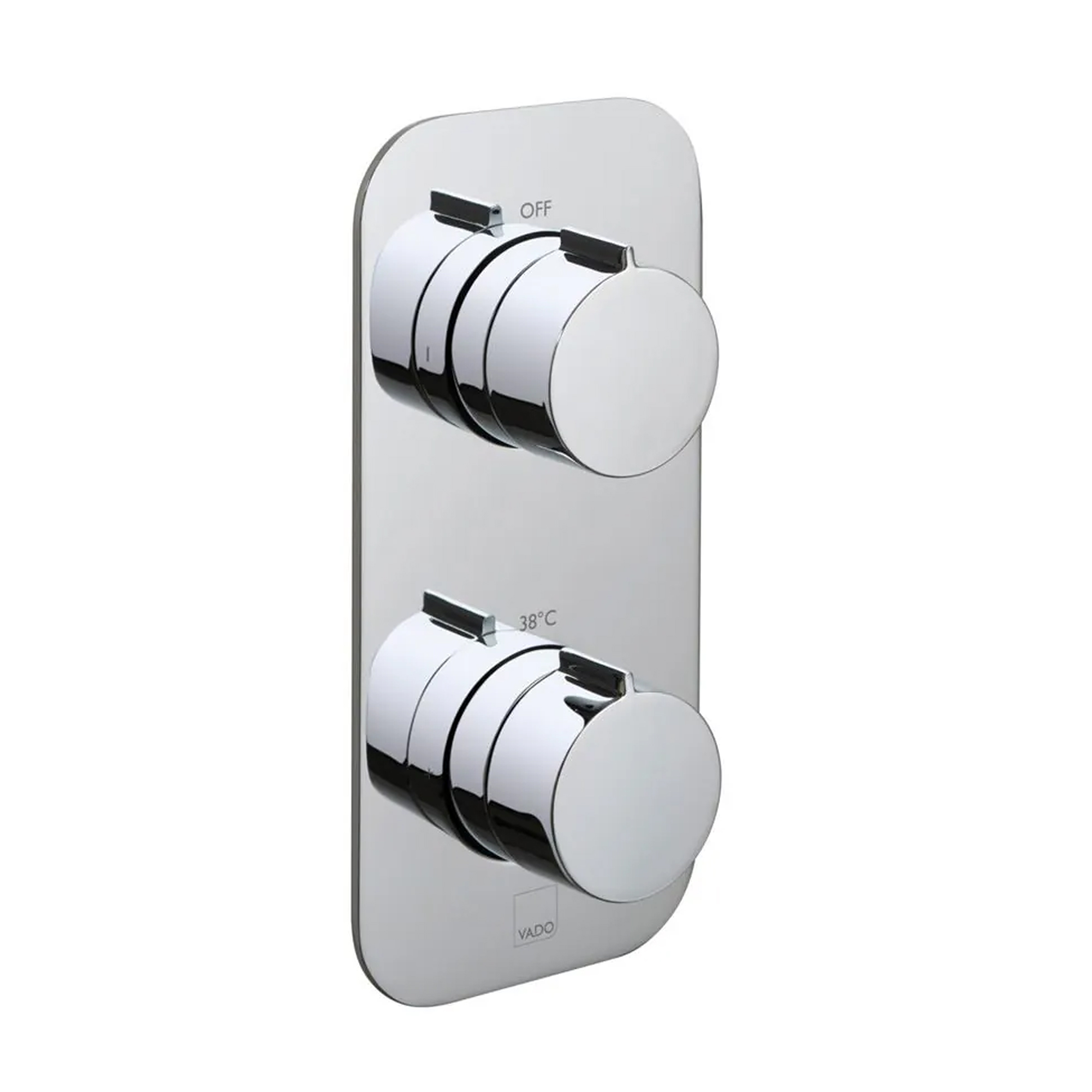 Vado Individual Tablet Altitude Vertical 1 Outlet 2 Handle Thermostatic Concealed Shower Valve
