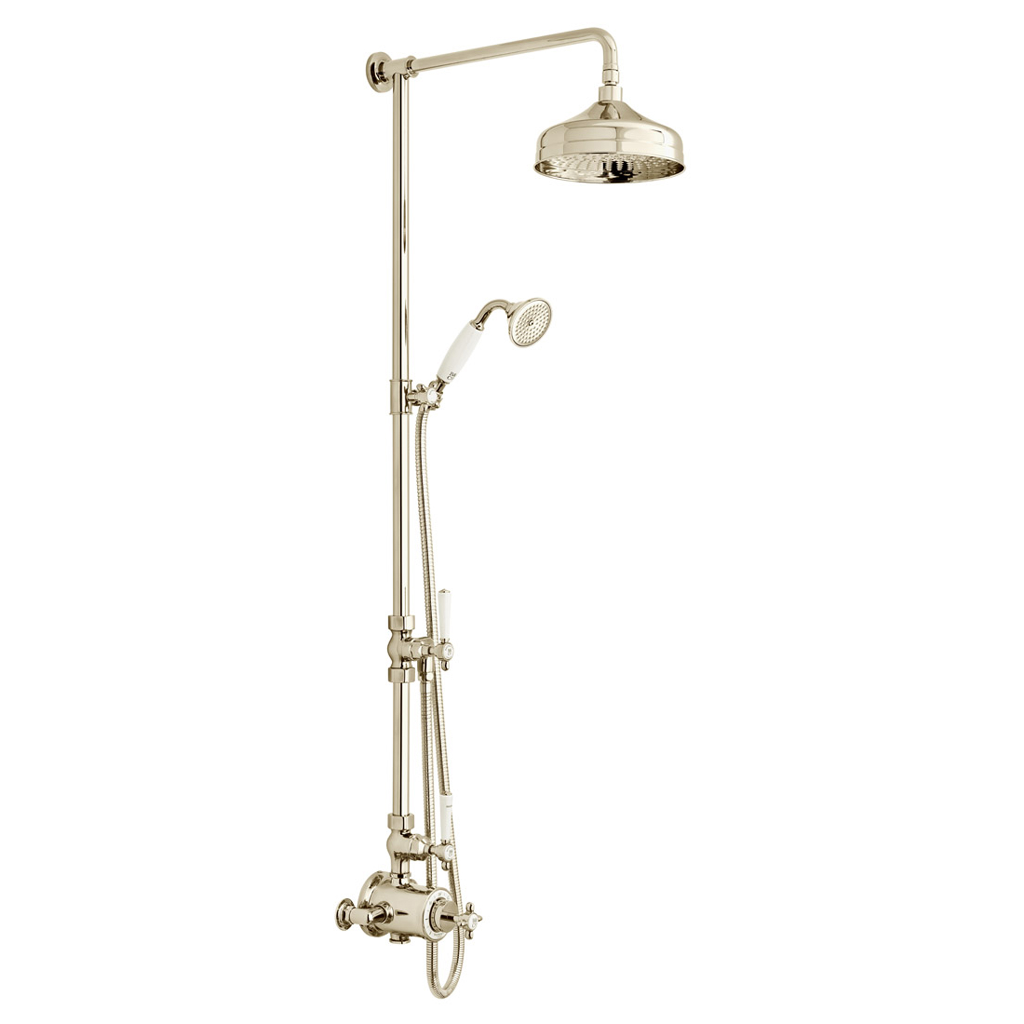 Booth & Co Axbridge Traditional 2 Outlet Exposed Thermostatic Shower Set