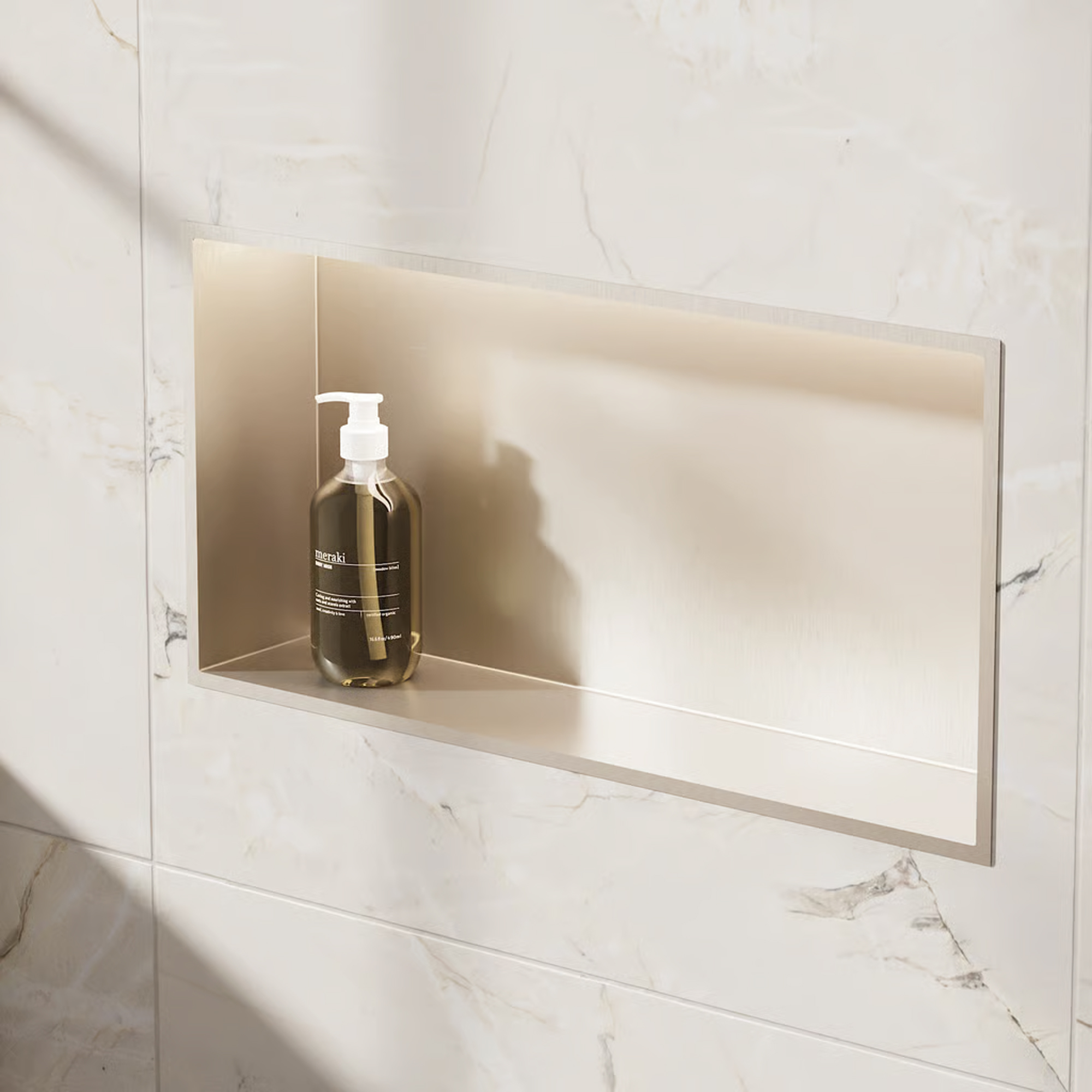 Crosswater Inset LED Illuminated Shower Niche - 610 x 305mm