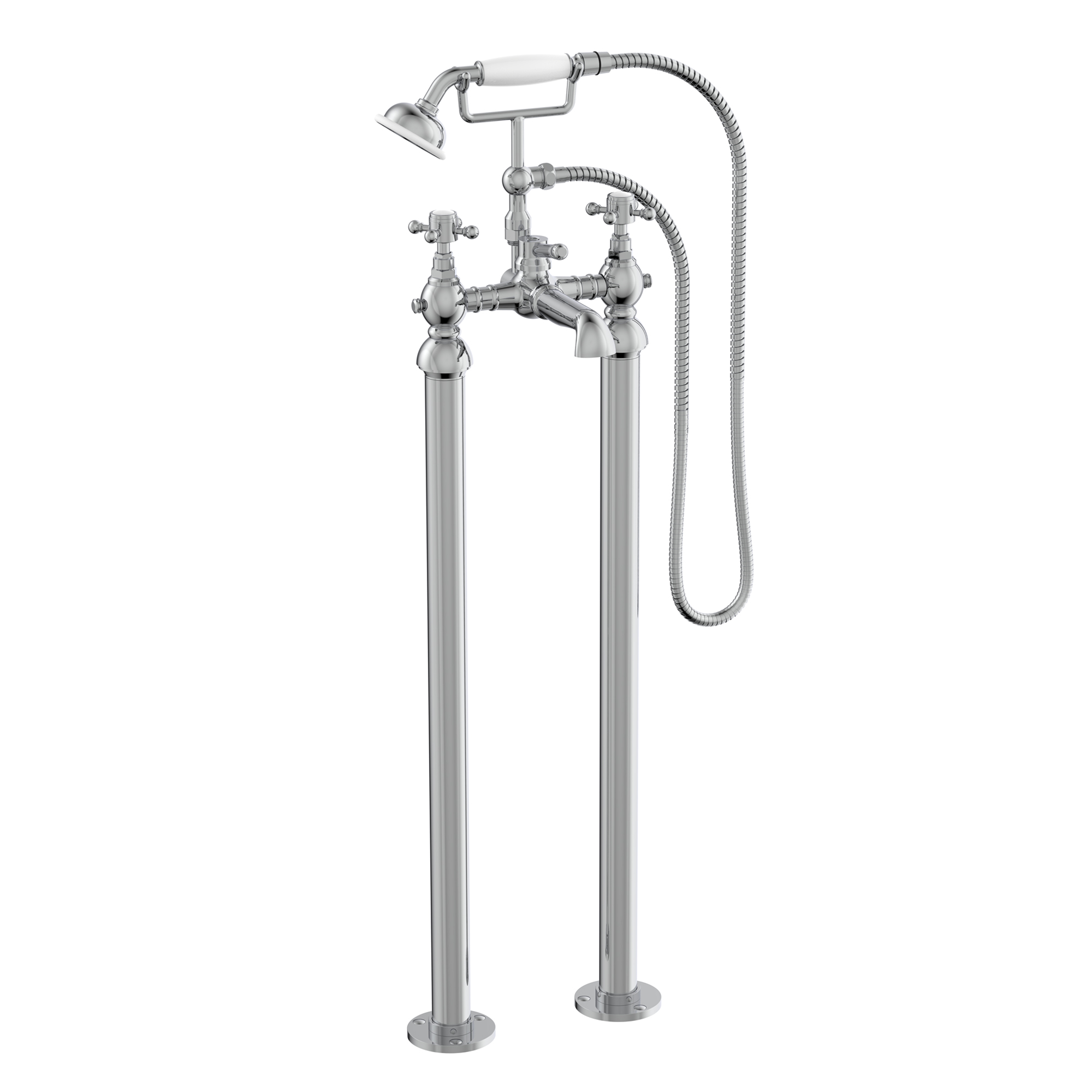 Butler & Rose Eliza Crosshead Freestanding Bath Shower Mixer Tap