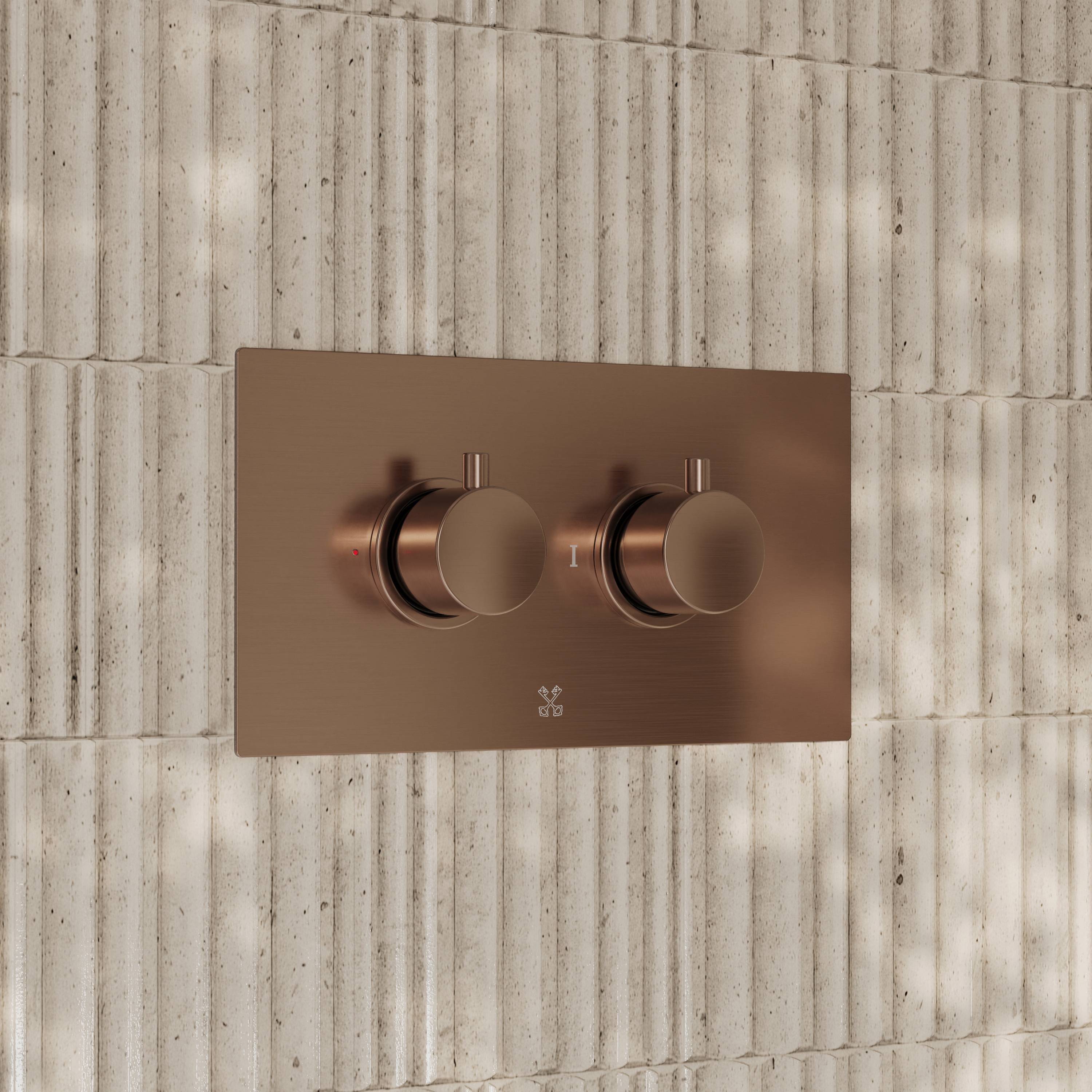 Core 2 Outlet Landscape Thermostatic Concealed Shower Valve