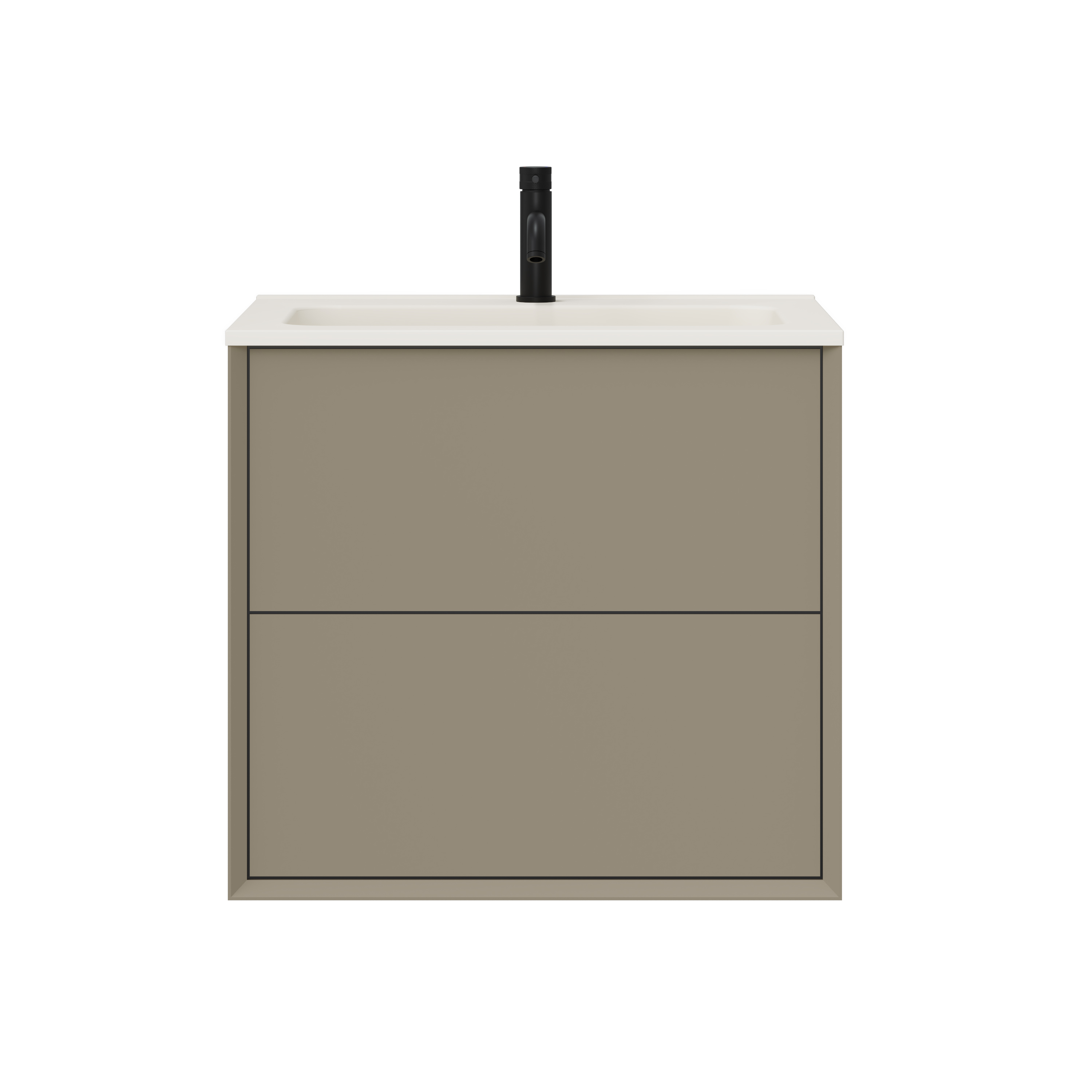 Oslo 600mm Wall Mounted Vanity Unit & Matt White Basin