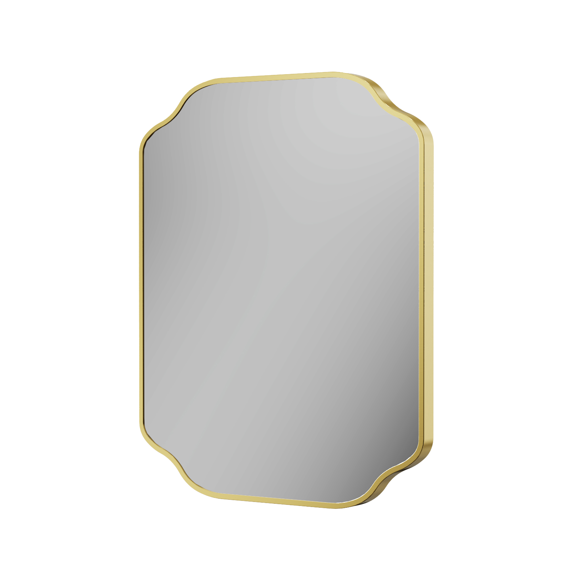 Butler & Rose Primrose Curved Rectangle Framed Mirror - 600 x 750mm