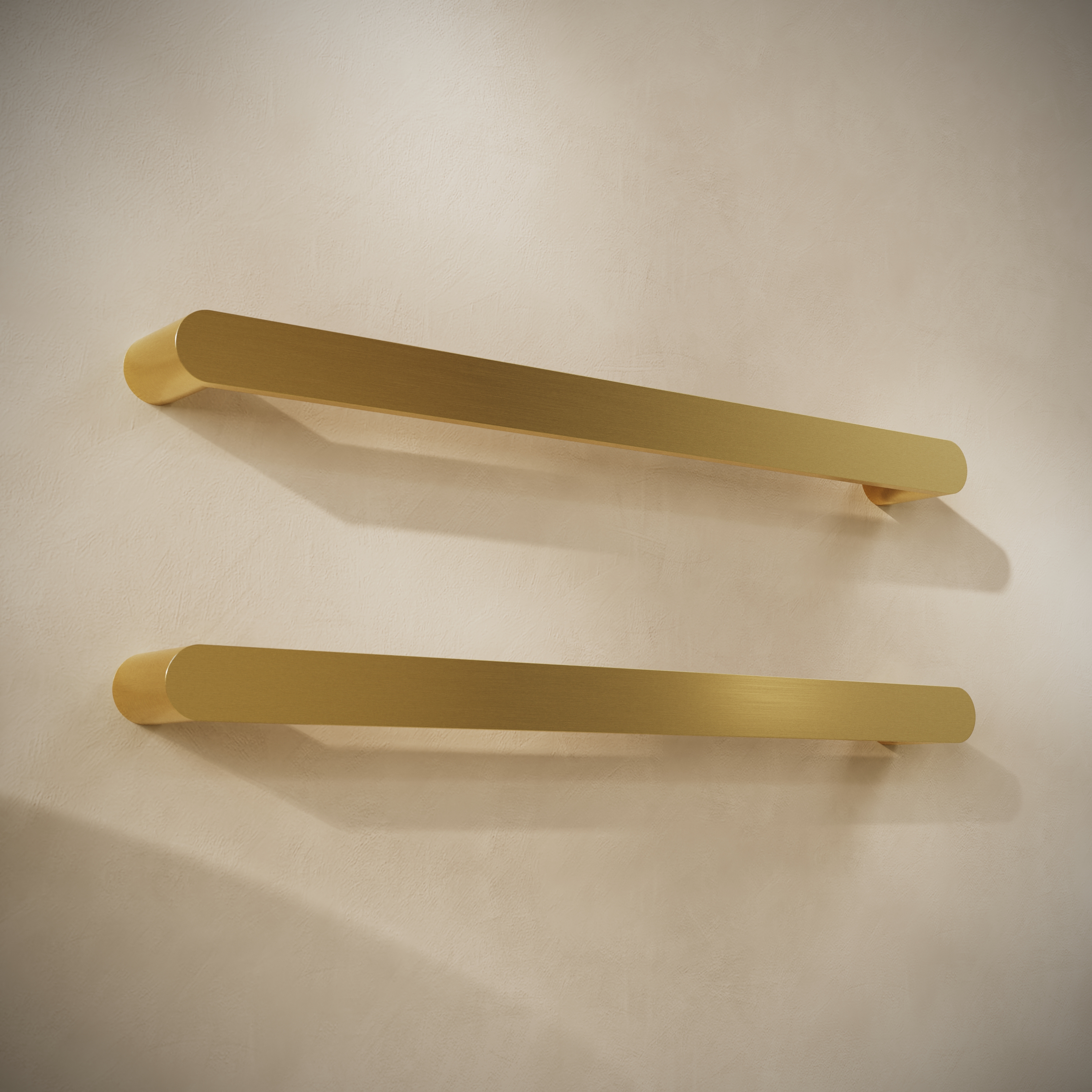 Toasty Duna Brushed Brass Electric Heated Towel Rail