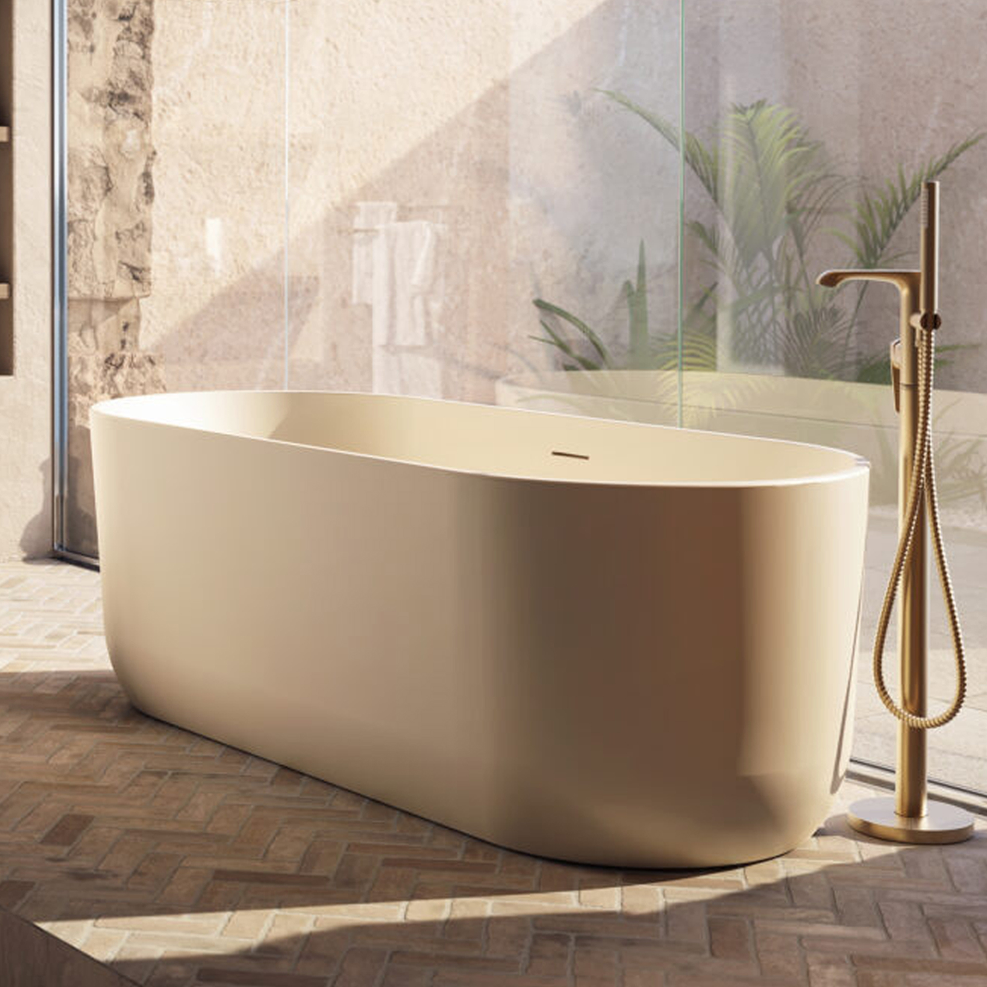 Dune Oval Freestanding Acrylic Bath 1700 - x 750mm