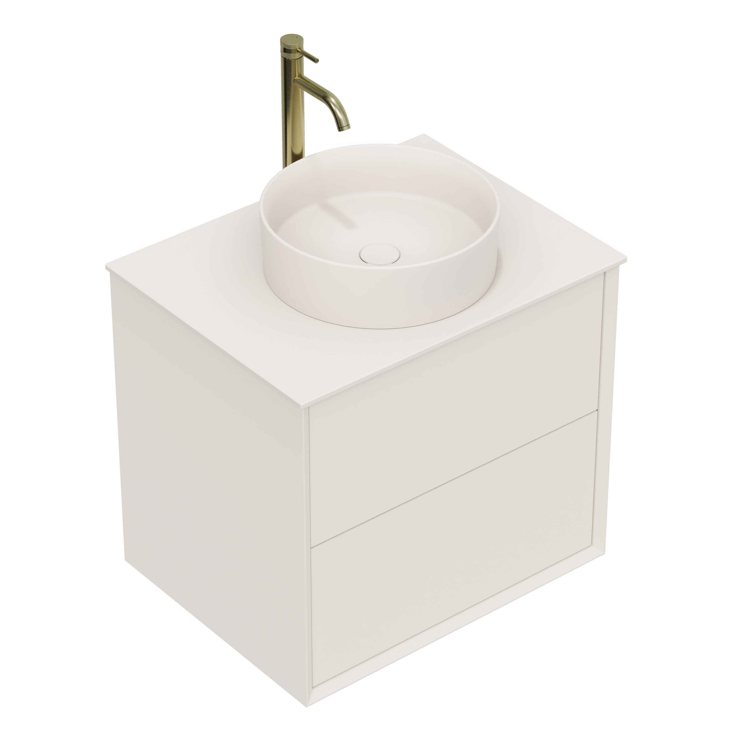 Oslo 600mm Wall Mounted Vanity Unit & Sintered Stone Countertop