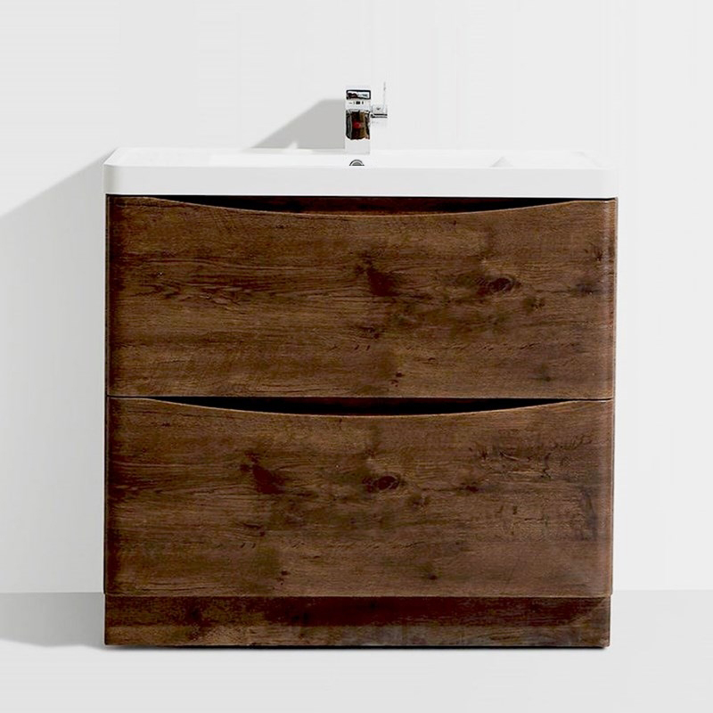 Harbour Clarity 900mm Floorstanding Chestnut Vanity Unit & Basin