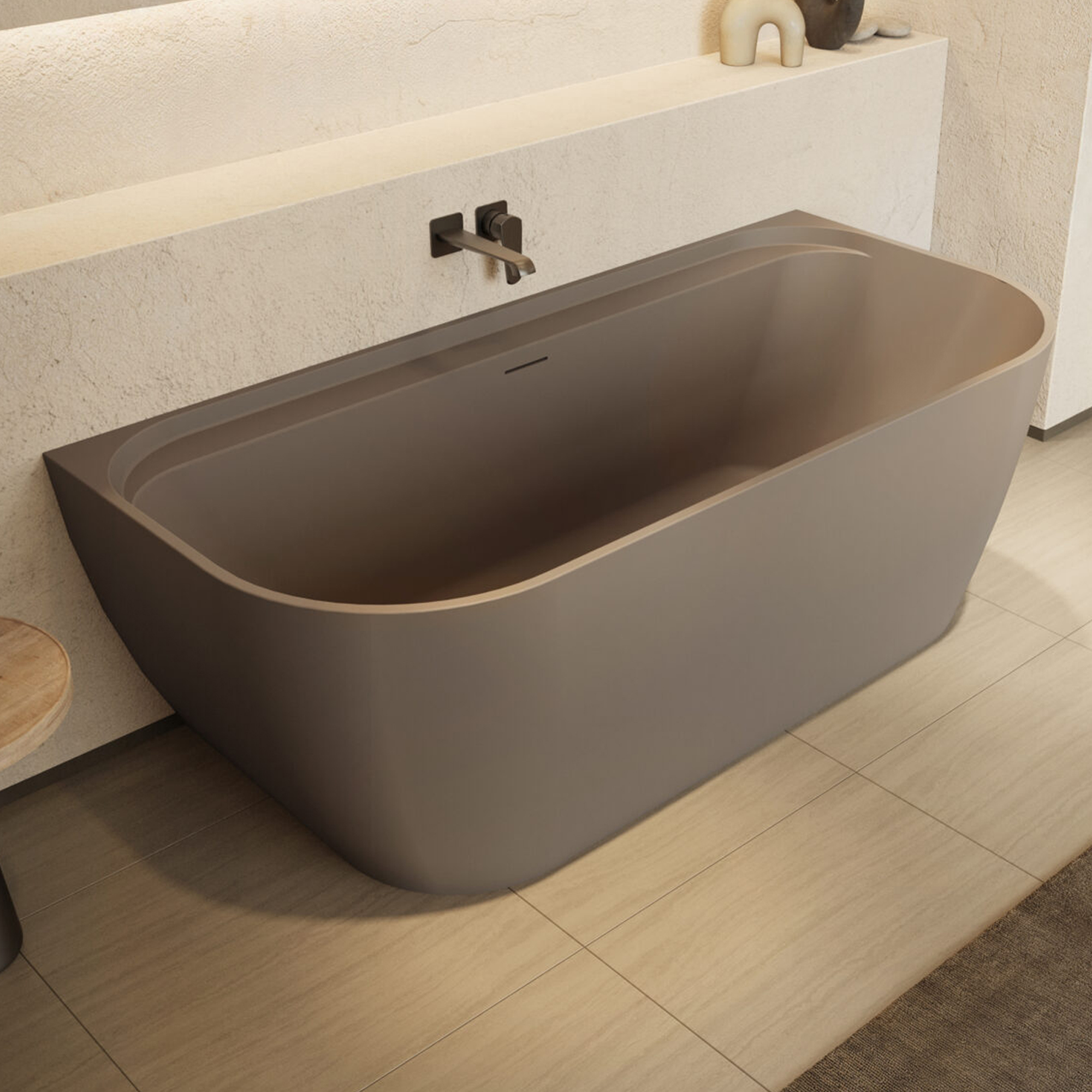 Dune Back To Wall Acrylic Bath - 1700 x 800mm