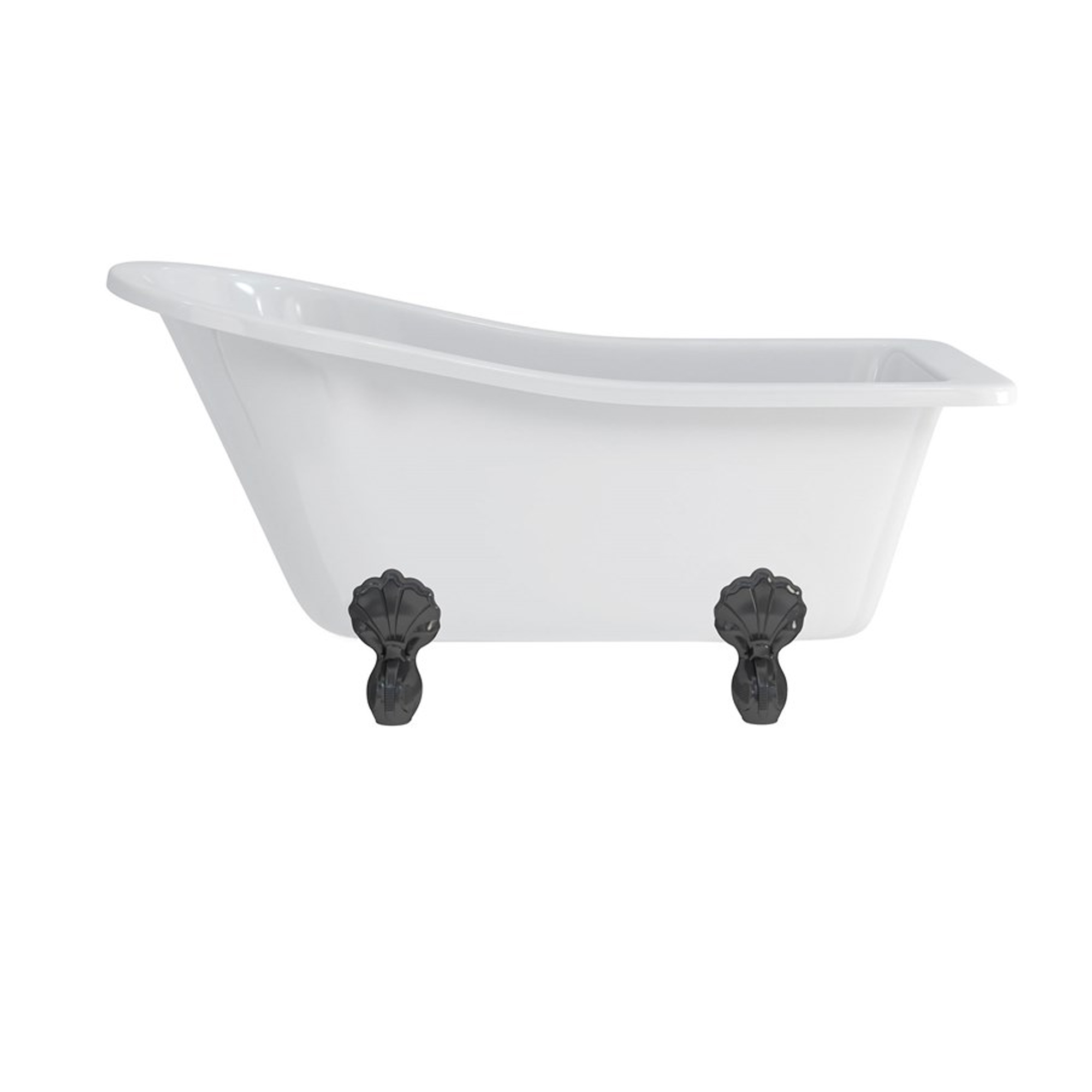 Burlington Buckingham Mini Slipper Bath with Luxury Feet - 1500 x 740mm