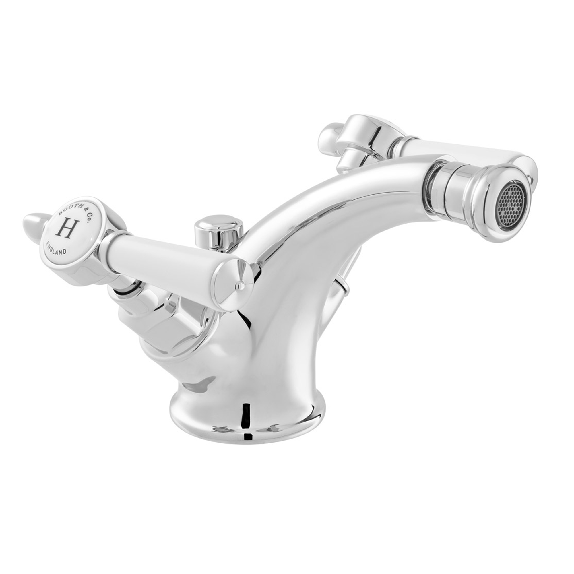 Booth & Co Axbridge Traditional Lever Mono Bidet Mixer with Waste
