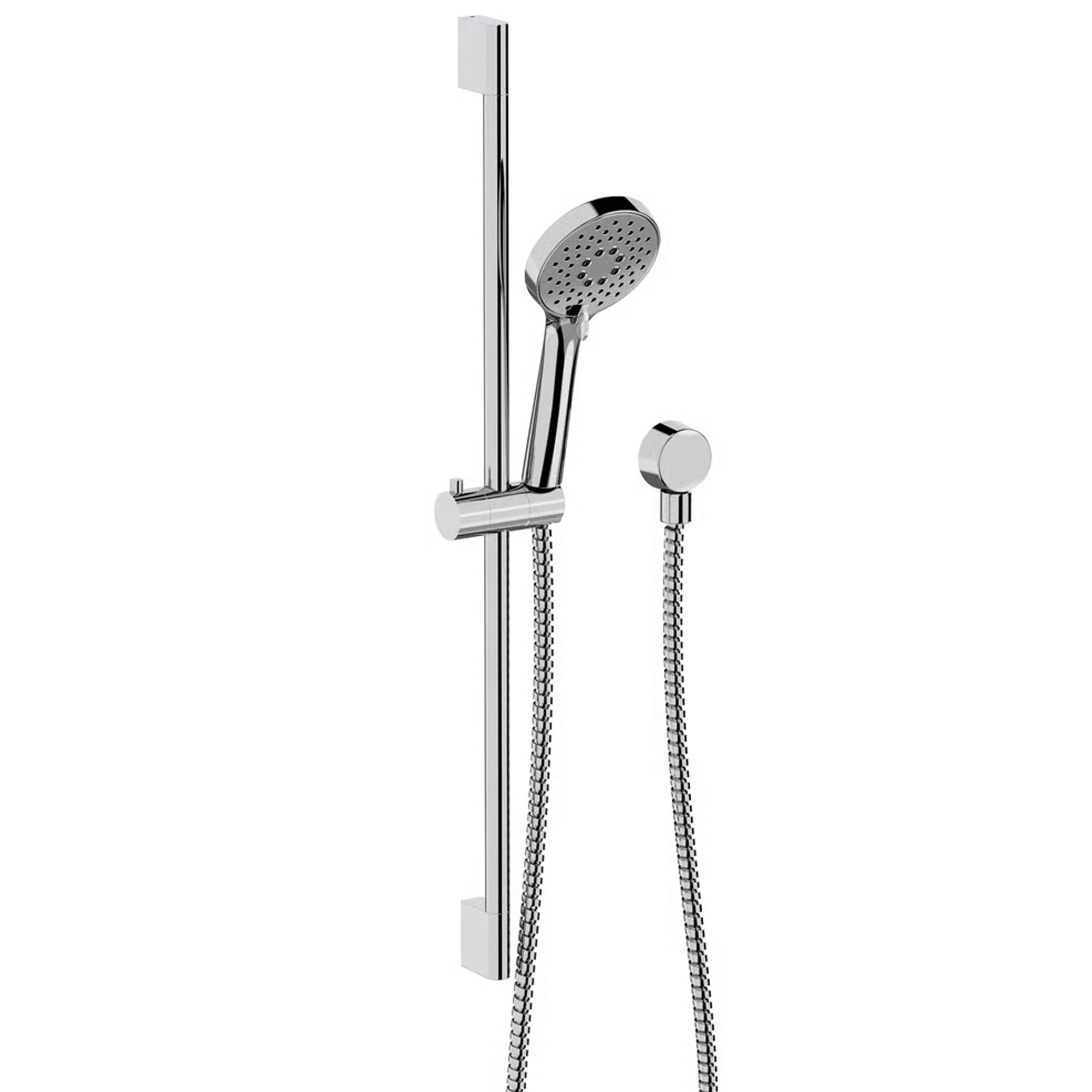 Crosswater Sliding Rail Shower Kit with Wall Outlet & Hose