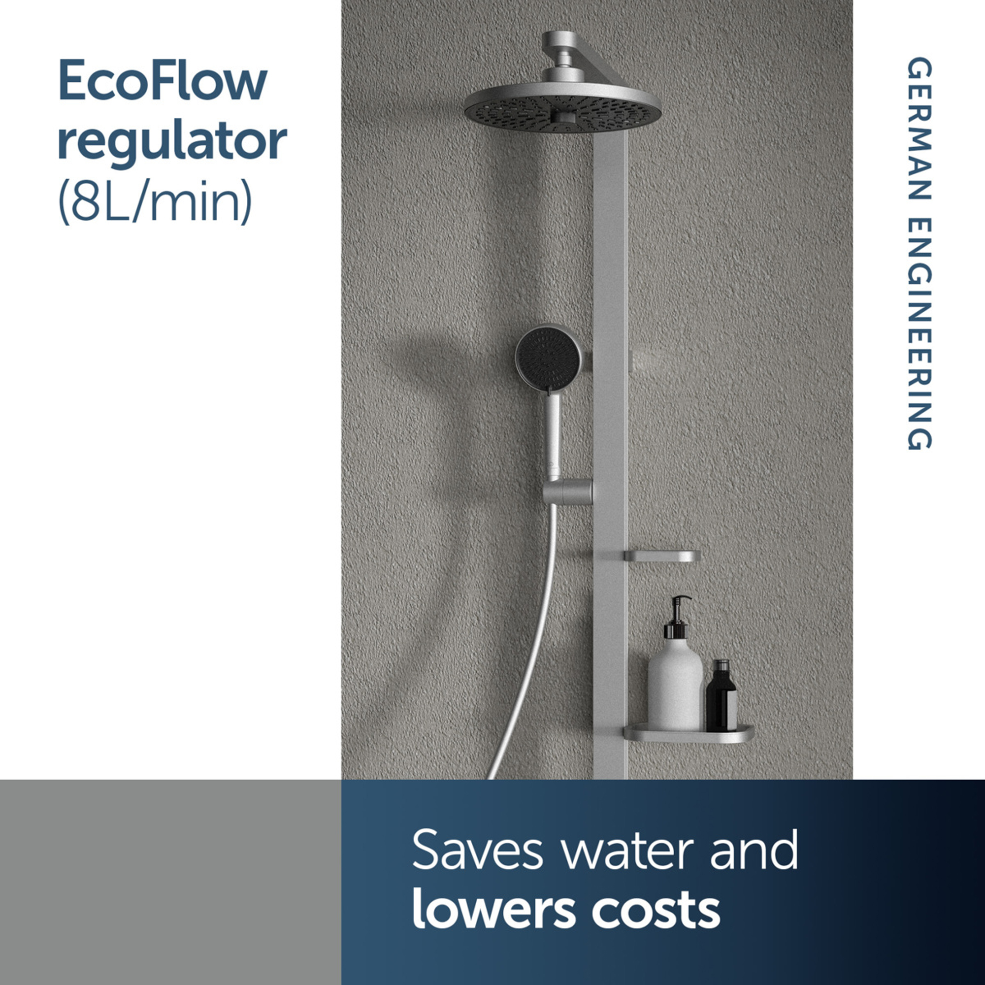 Ideal Standard Idealrain Alu+ Multi-Function Round Handset