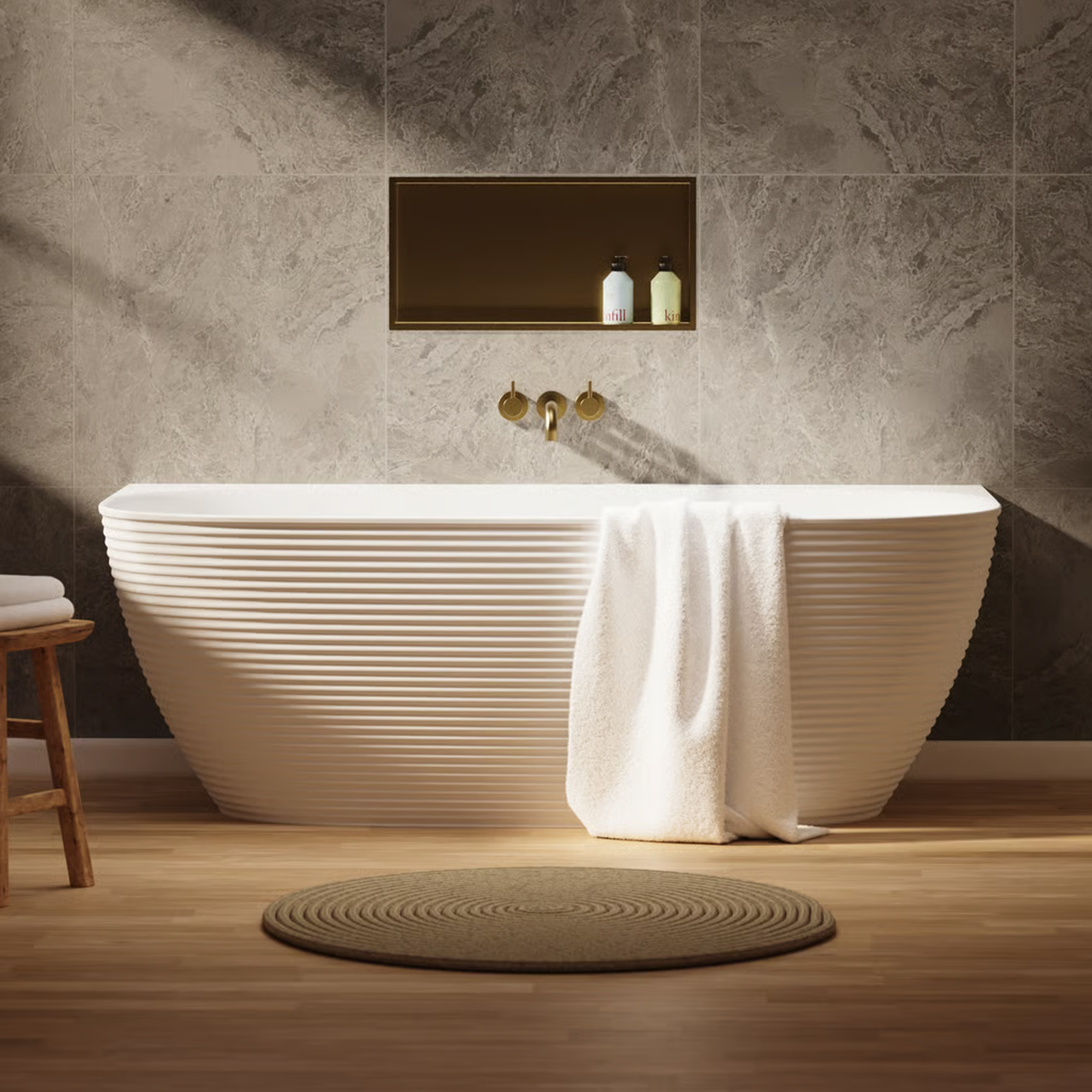 Crosswater Auriga Reinforced Back To Wall Bath