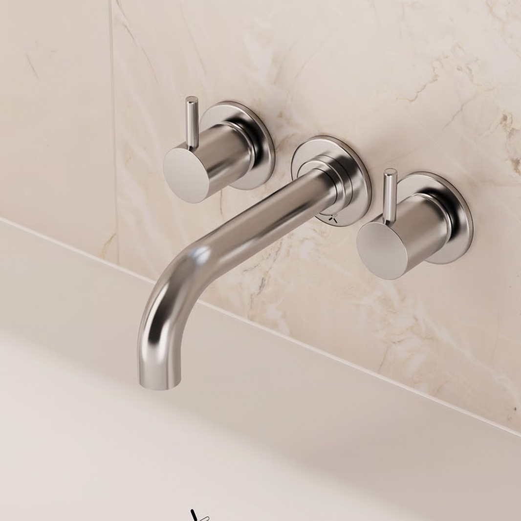 Crosswater MPRO 3 Hole Wall Mounted Bath Filler Tap