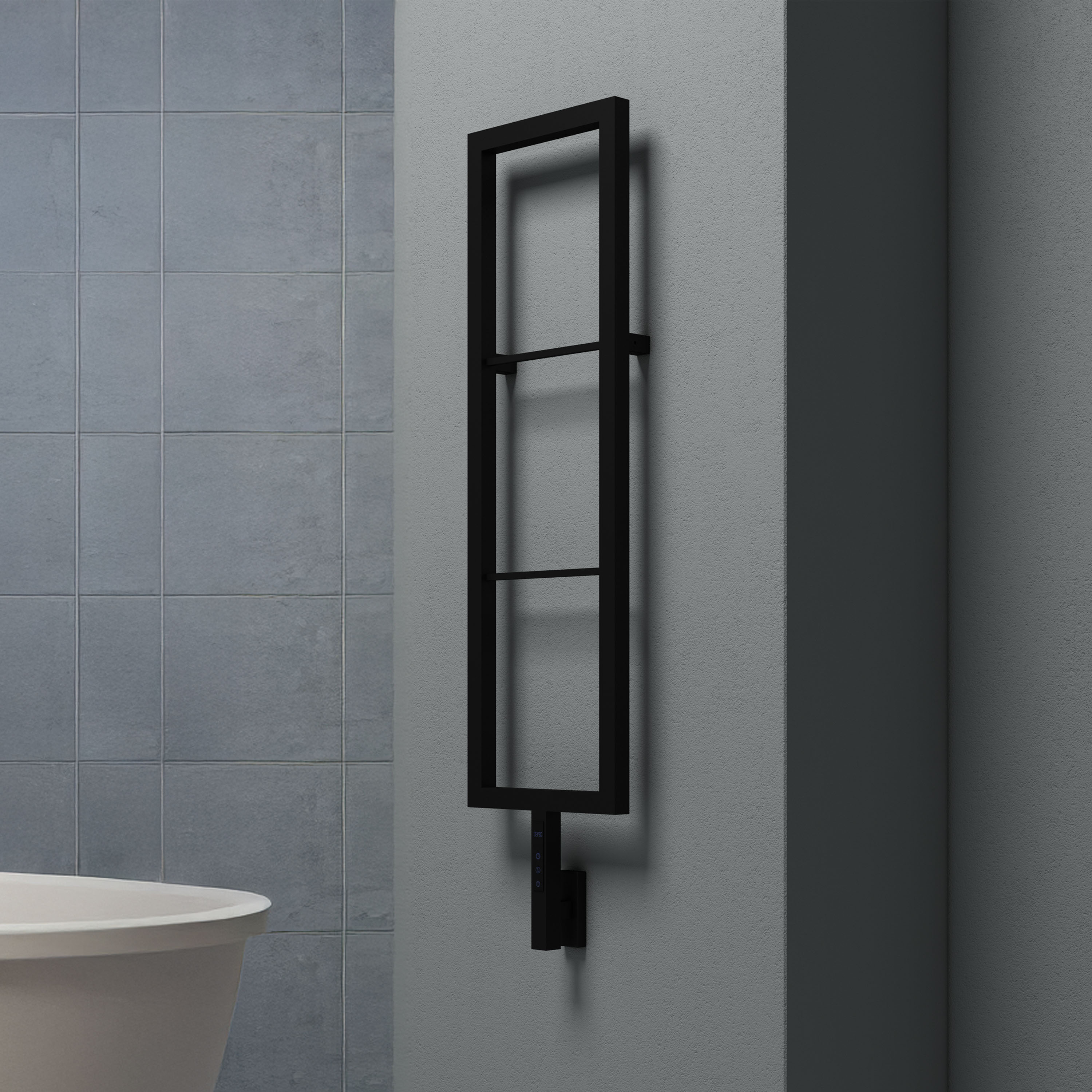Carisa Vero Stainless Steel Designer Electric Heated Towel Rail