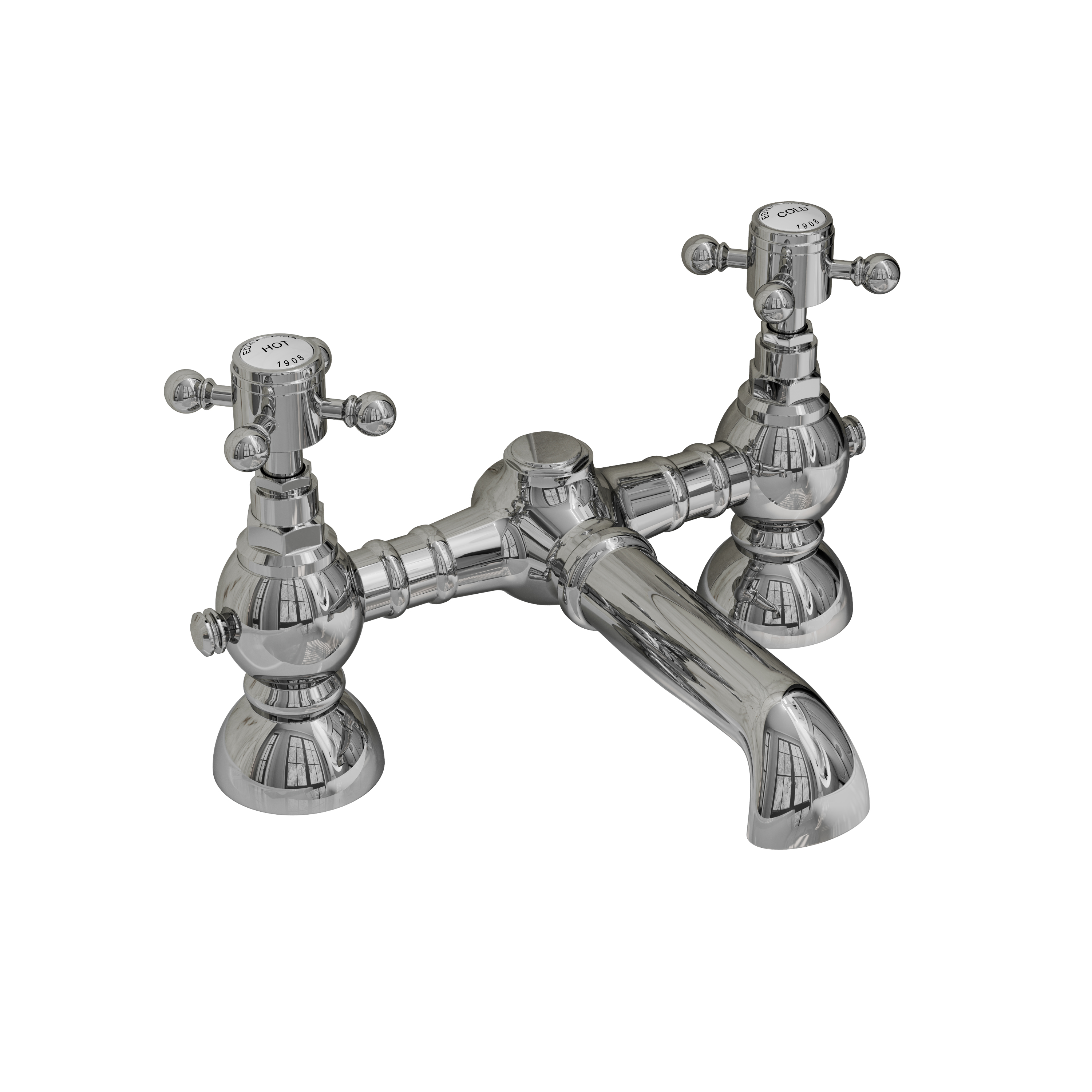 Butler & Rose Eliza Crosshead Deck Mounted Bath Filler Tap