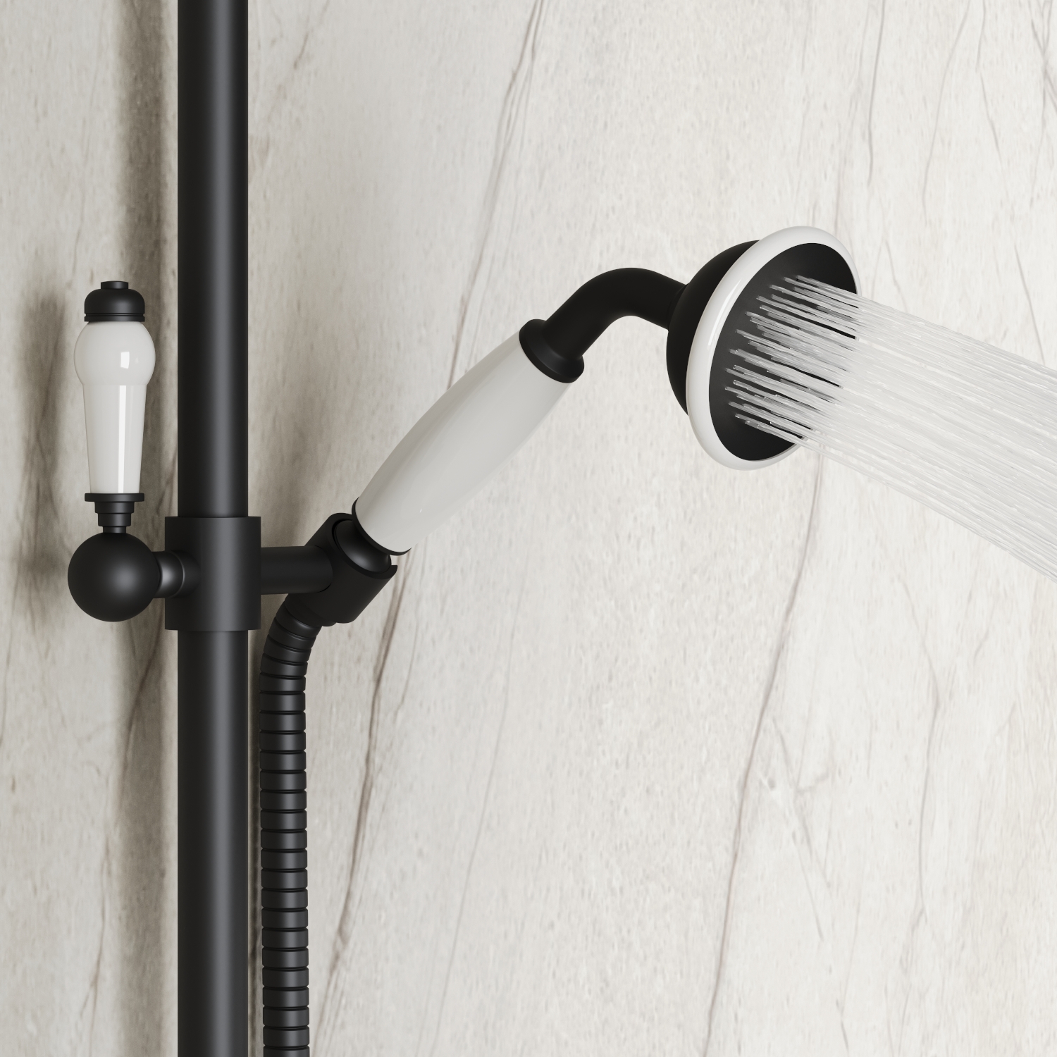 Butler & Rose Eliza Traditional 2 Outlet Exposed Shower Kit